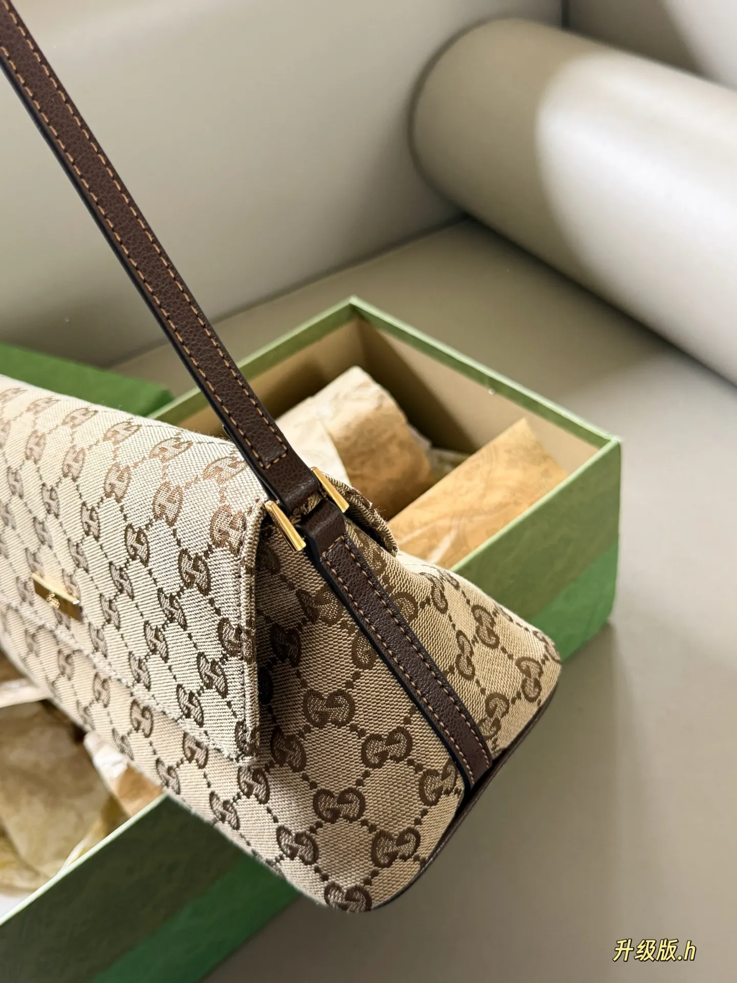 GG Monogram Canvas Shoulder Bag D28017843 — view 4