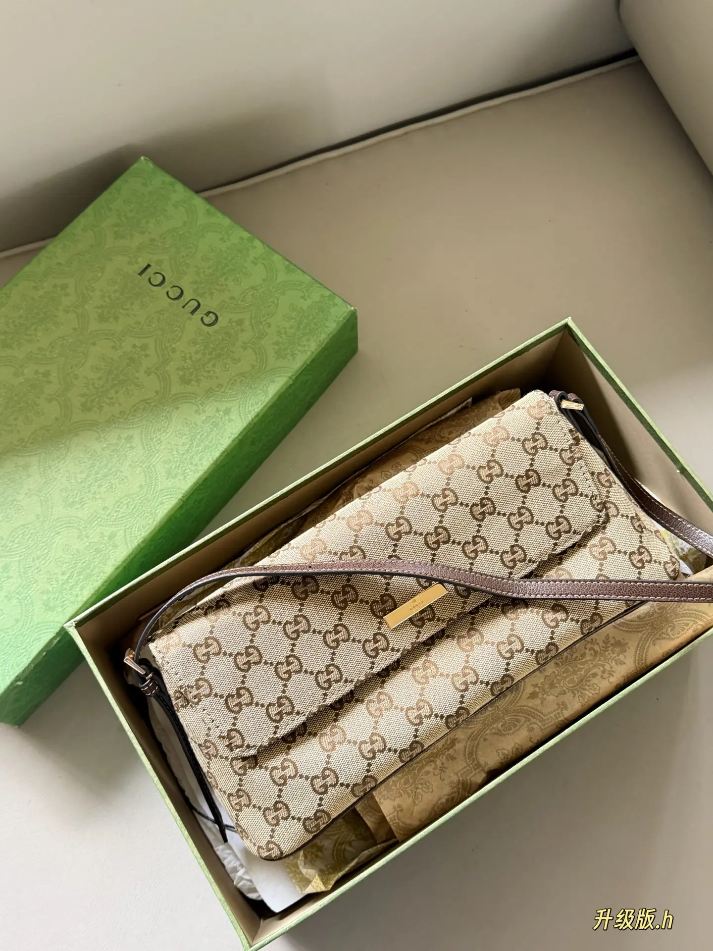 GG Monogram Canvas Shoulder Bag D28017843 — view 9