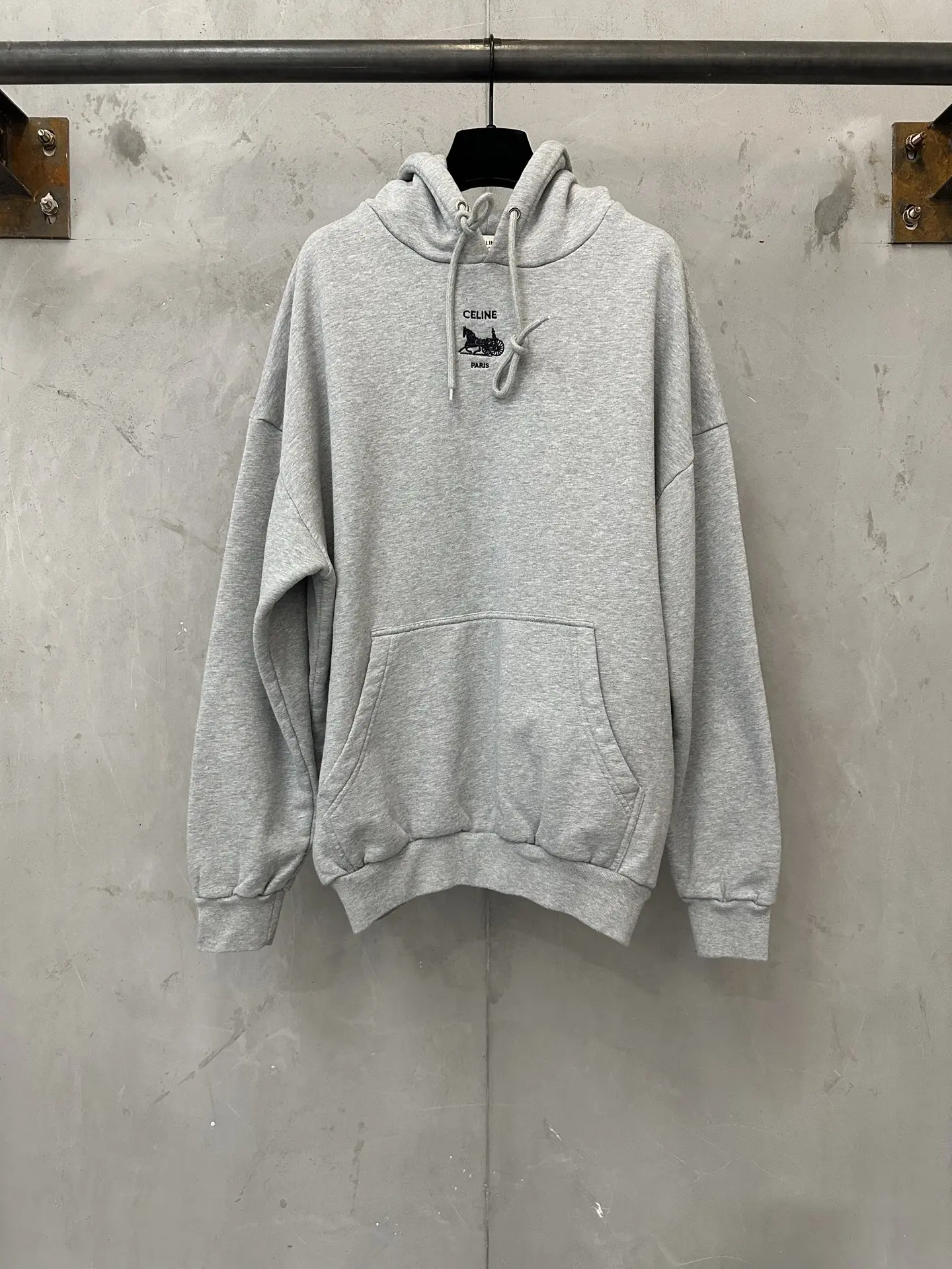 Logo-Embroidered Cotton-Blend Jersey Hoodie D28020153