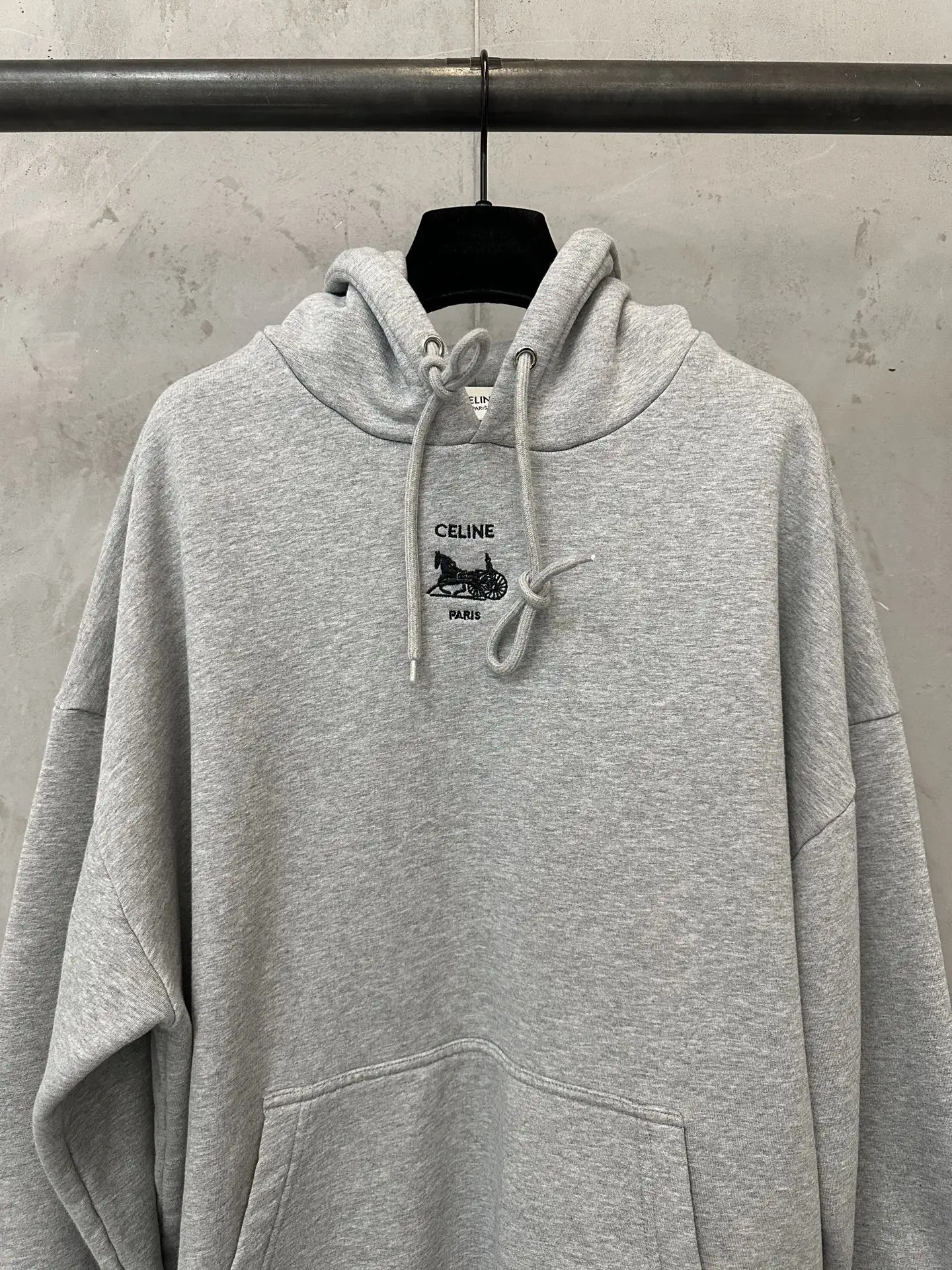 Logo-Embroidered Cotton-Blend Jersey Hoodie D28020153 — view 3