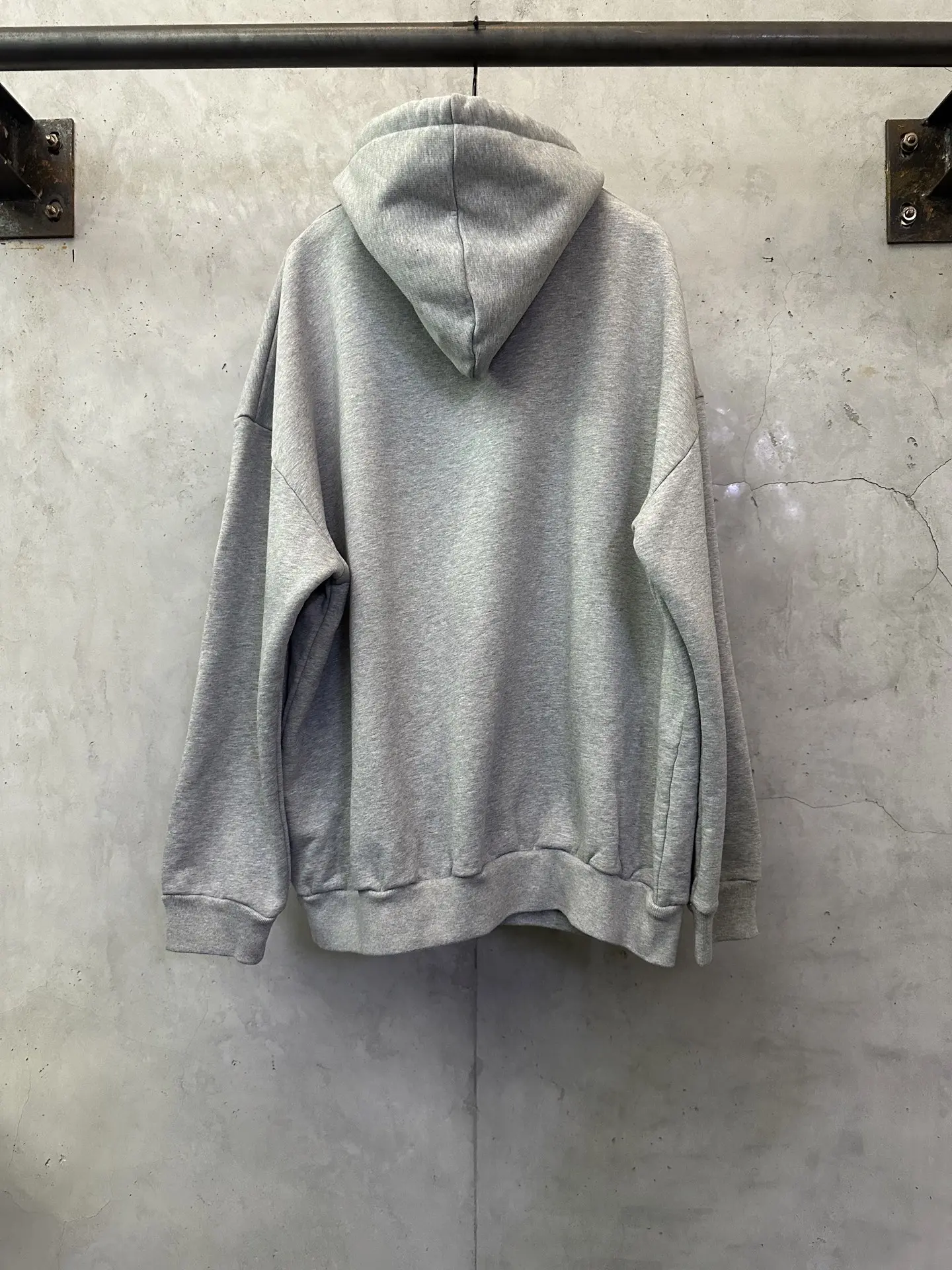 Logo Flocked Cotton-Blend Hoodie D28020158 — view 2