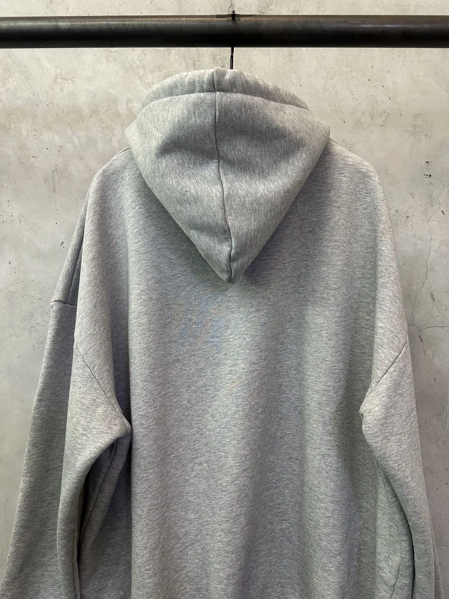 Logo Flocked Cotton-Blend Hoodie D28020158 — view 5