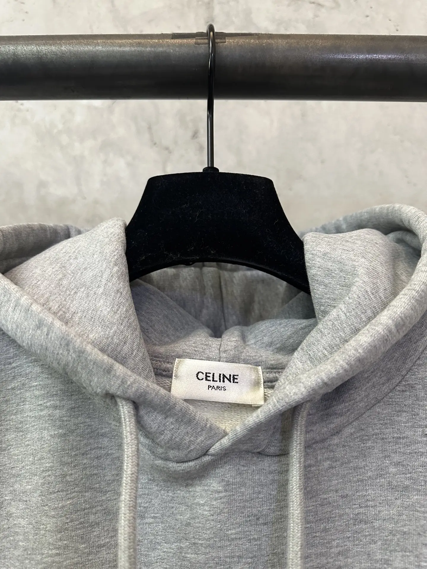 Logo Flocked Cotton-Blend Hoodie D28020158 — view 7