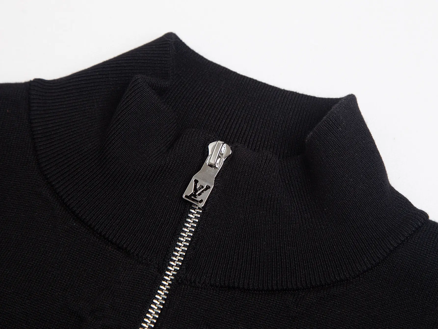 Monogram Embossed Cashmere-Blend Zip-Up Cardigan D28516413 — view 3