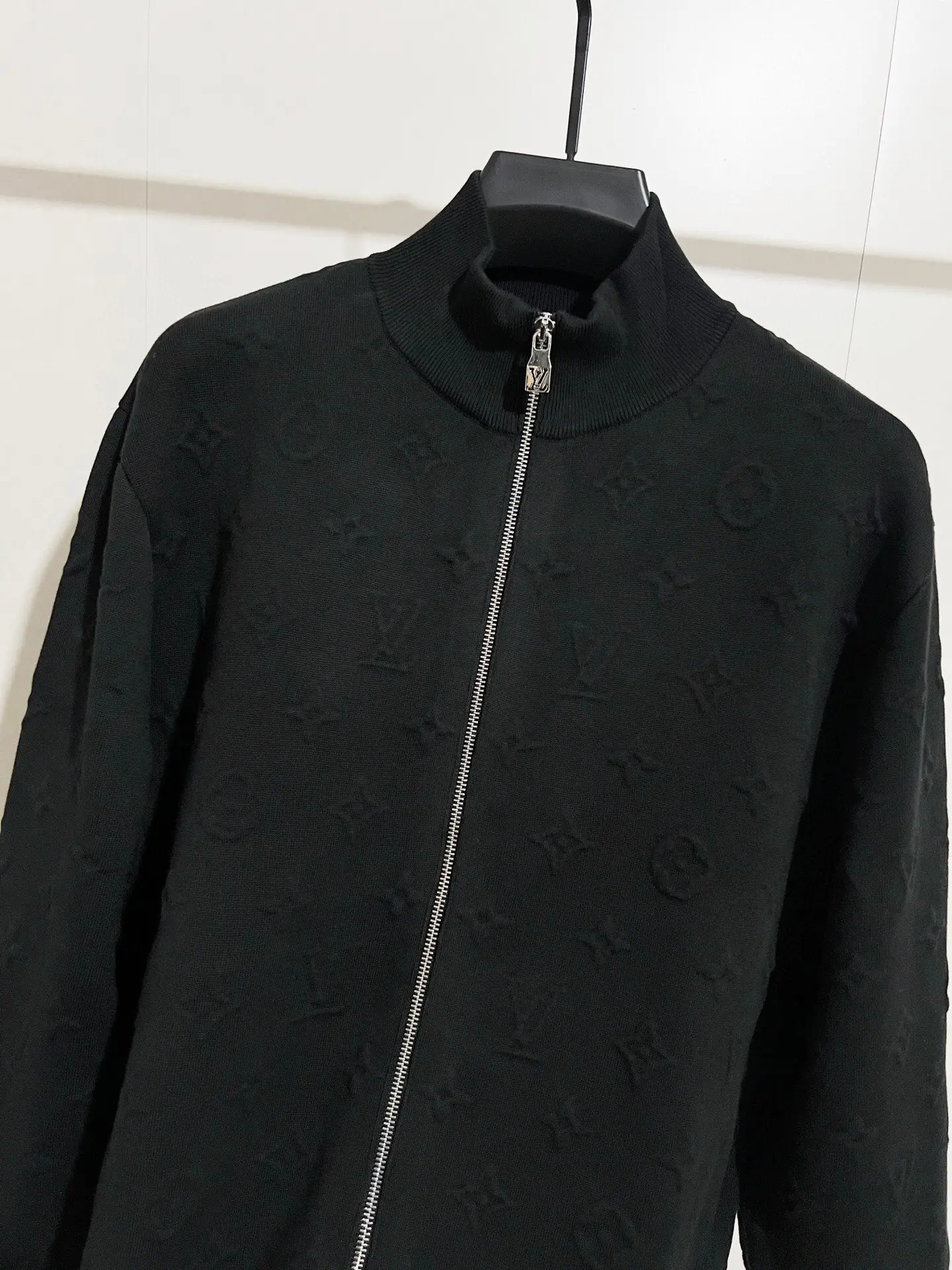 Monogram Embossed Cashmere-Blend Zip-Up Cardigan D28516473 — view 3