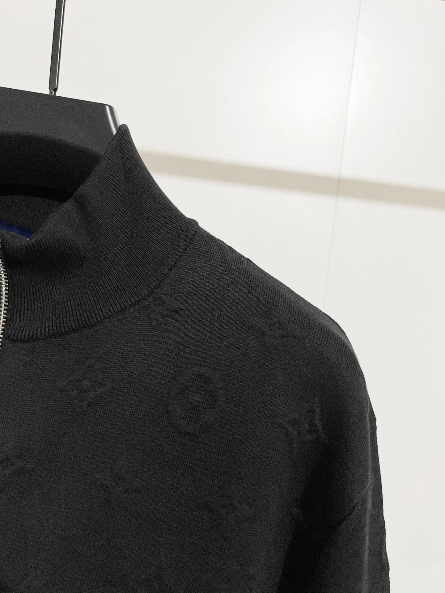 Monogram Embossed Cashmere-Blend Zip-Up Cardigan D28516473 — view 5