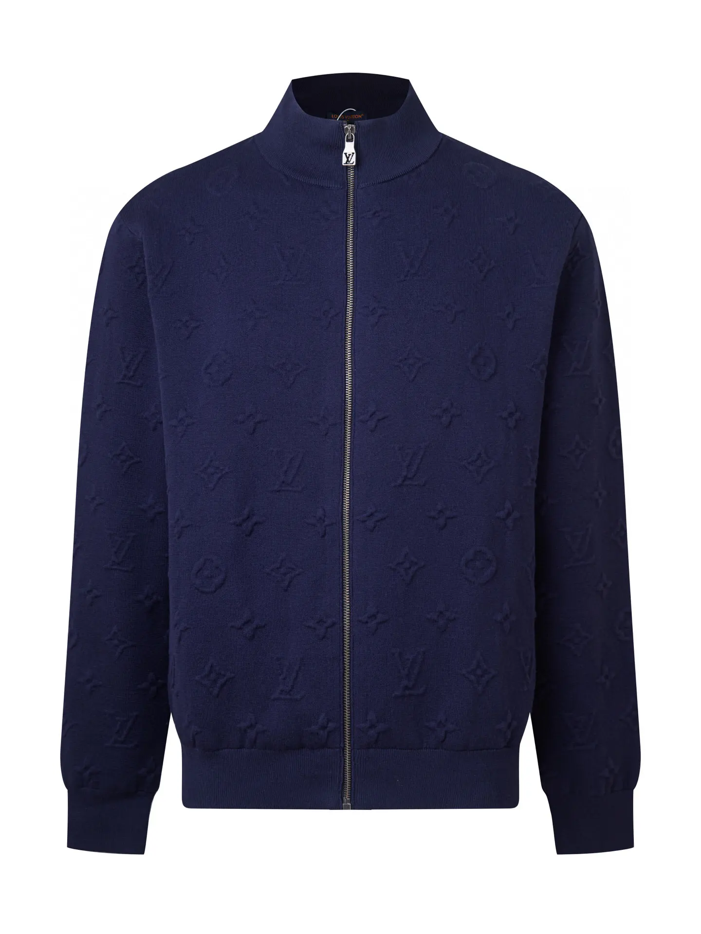 Monogram Embossed Cashmere-Blend Zip-Up Cardigan D28516414