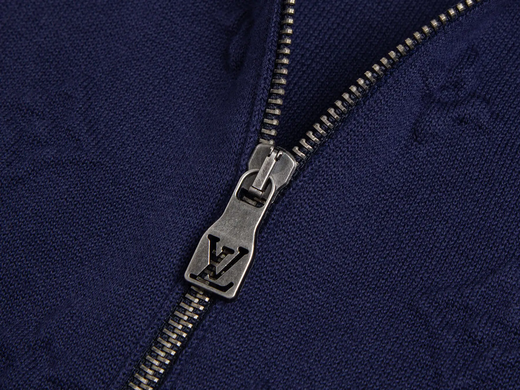 Monogram Embossed Cashmere-Blend Zip-Up Cardigan D28516414 — view 5