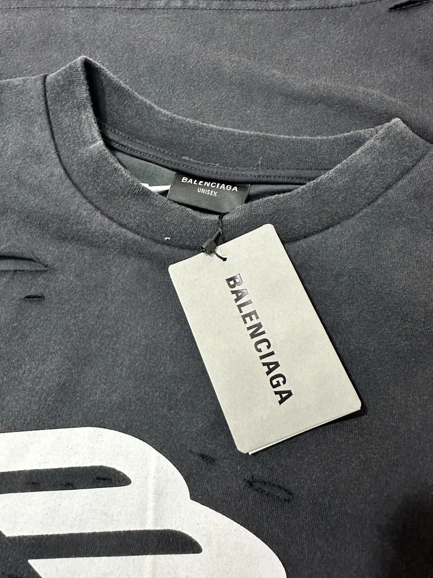 Distressed Double-Layer Long-Sleeve T-Shirt D28524398 — view 6