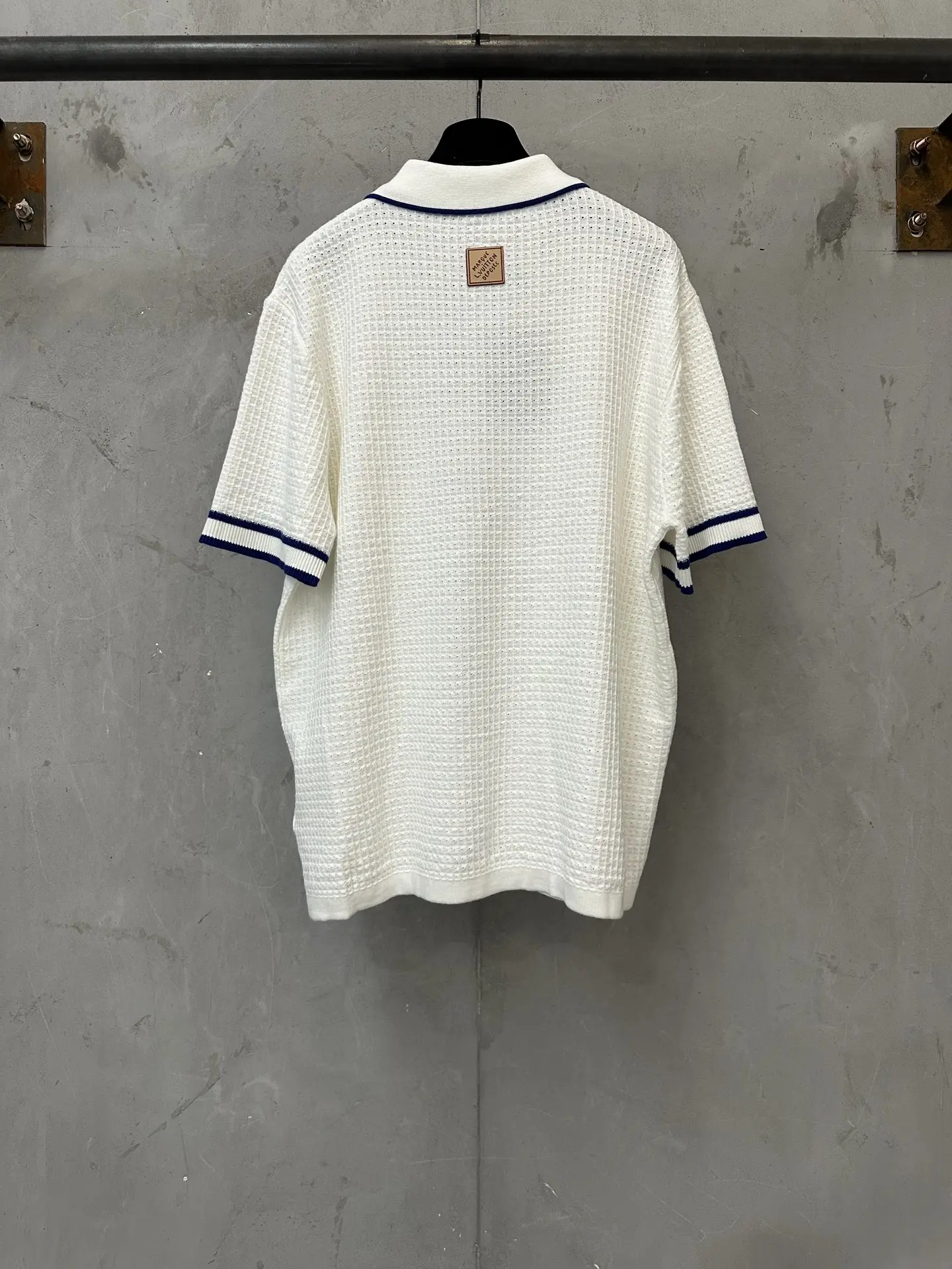 Logo-Embroidered Waffle-Knit Short-Sleeve Shirt D28520165 — view 2
