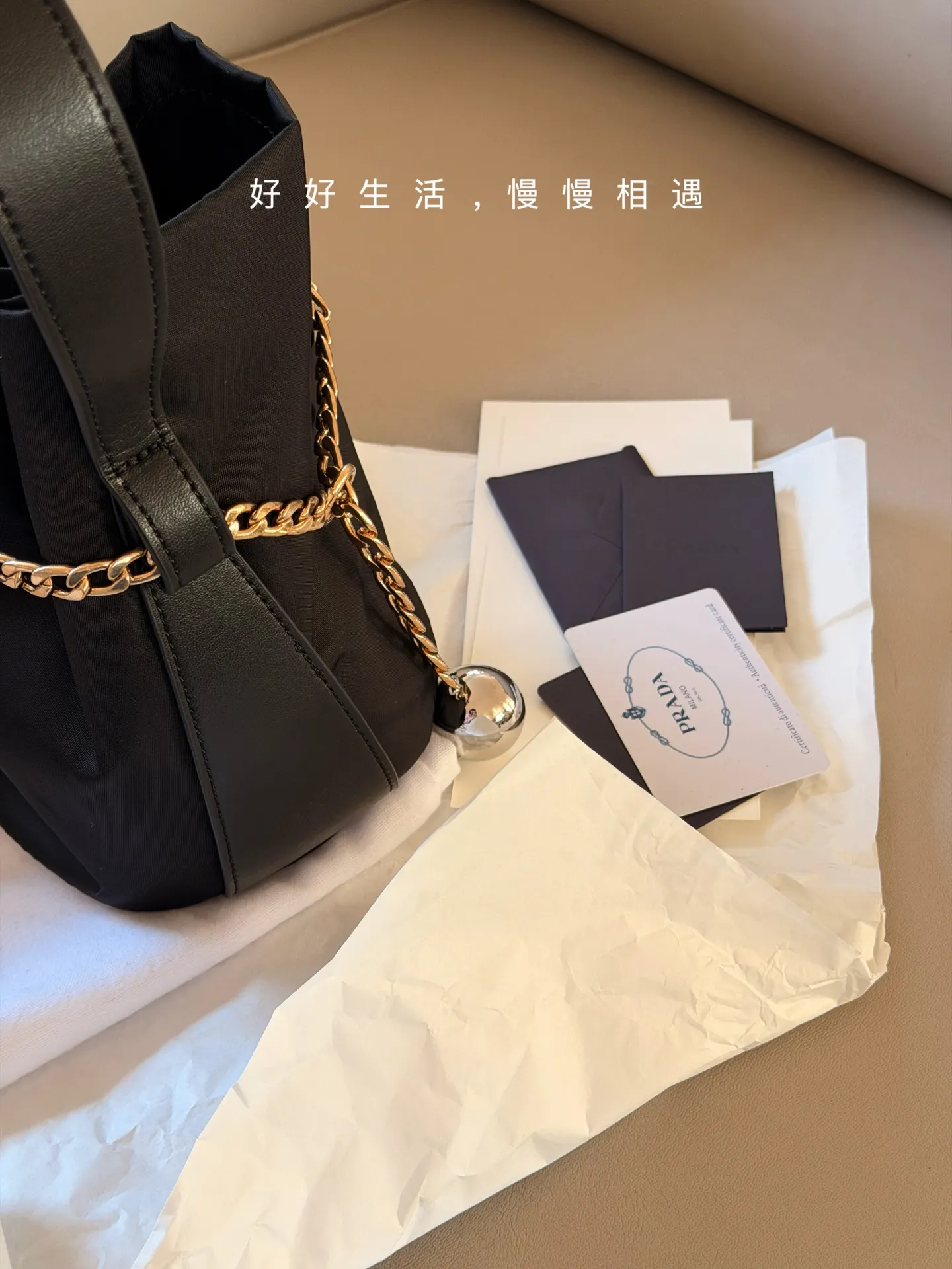 Nylon Drawstring Bucket Bag D28517933 — view 5