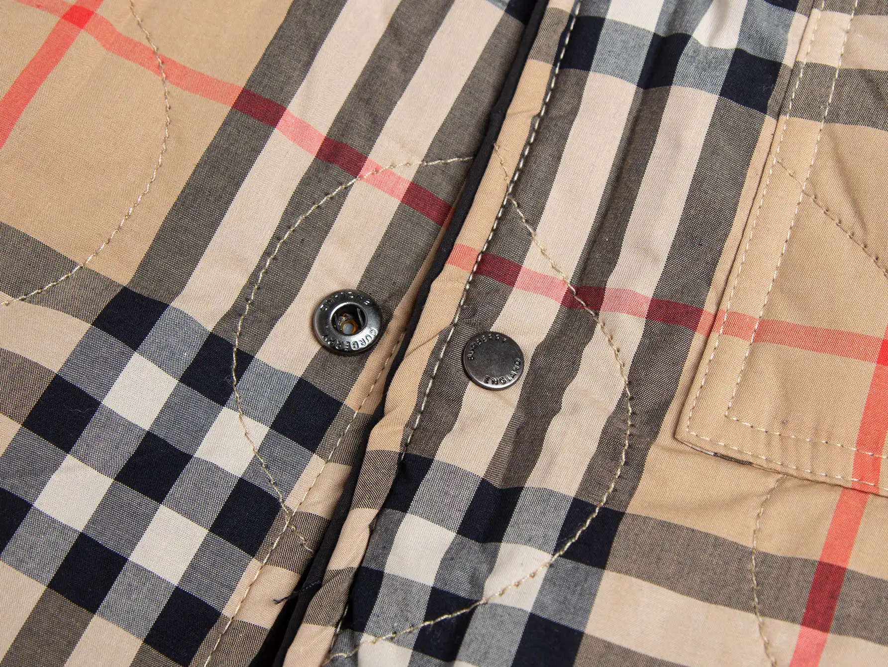 Reversible Quilted Check Lining Jacket D28516428 — view 7