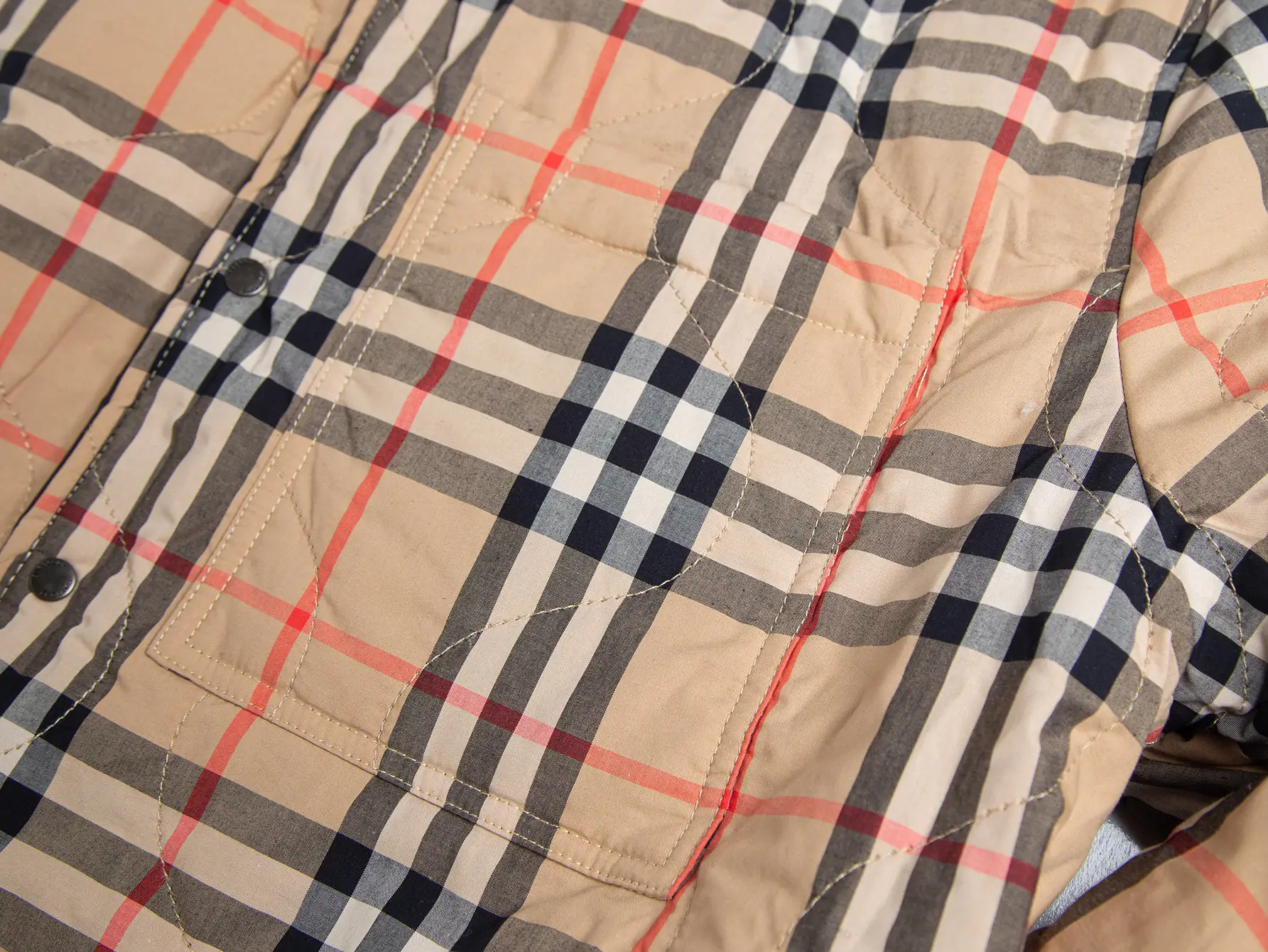 Reversible Quilted Check Lining Jacket D28516428 — view 9