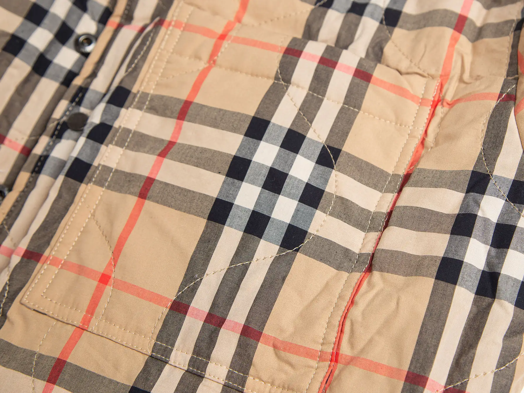 Reversible Quilted Check Lining Jacket D28516428 — view 12