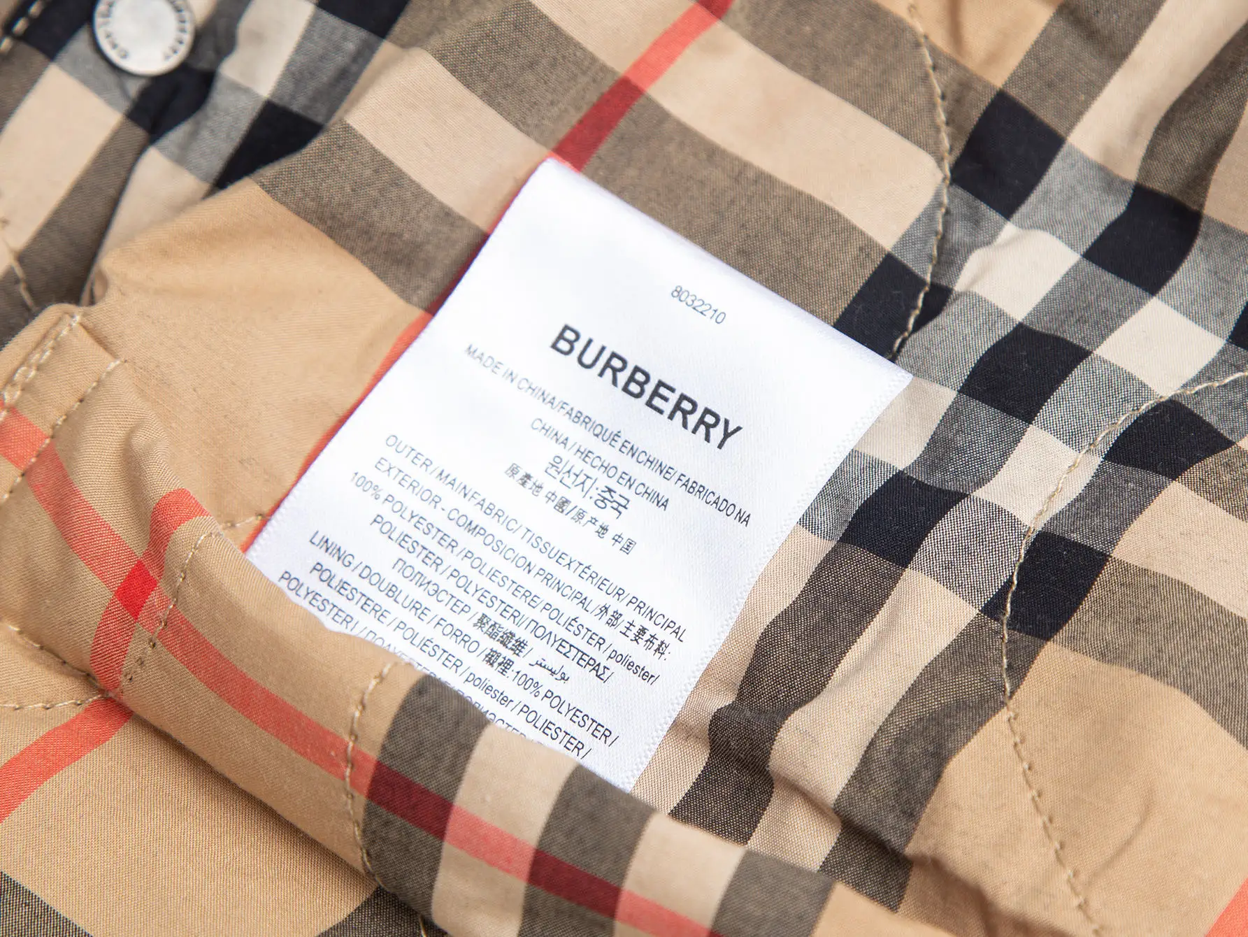 Reversible Quilted Check Lining Jacket D28516428 — view 14