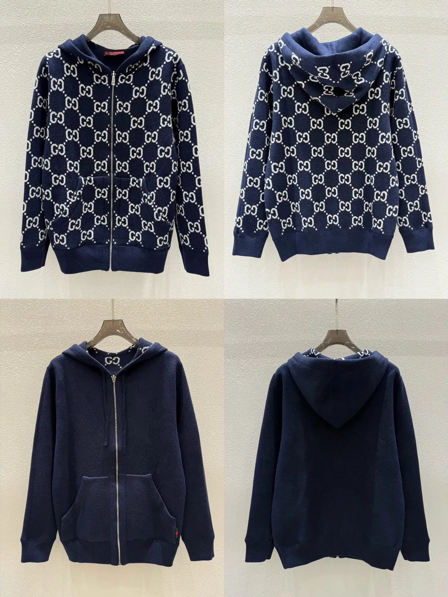 Reversible GG Jacquard Cashmere-Blend Hoodie D28516407