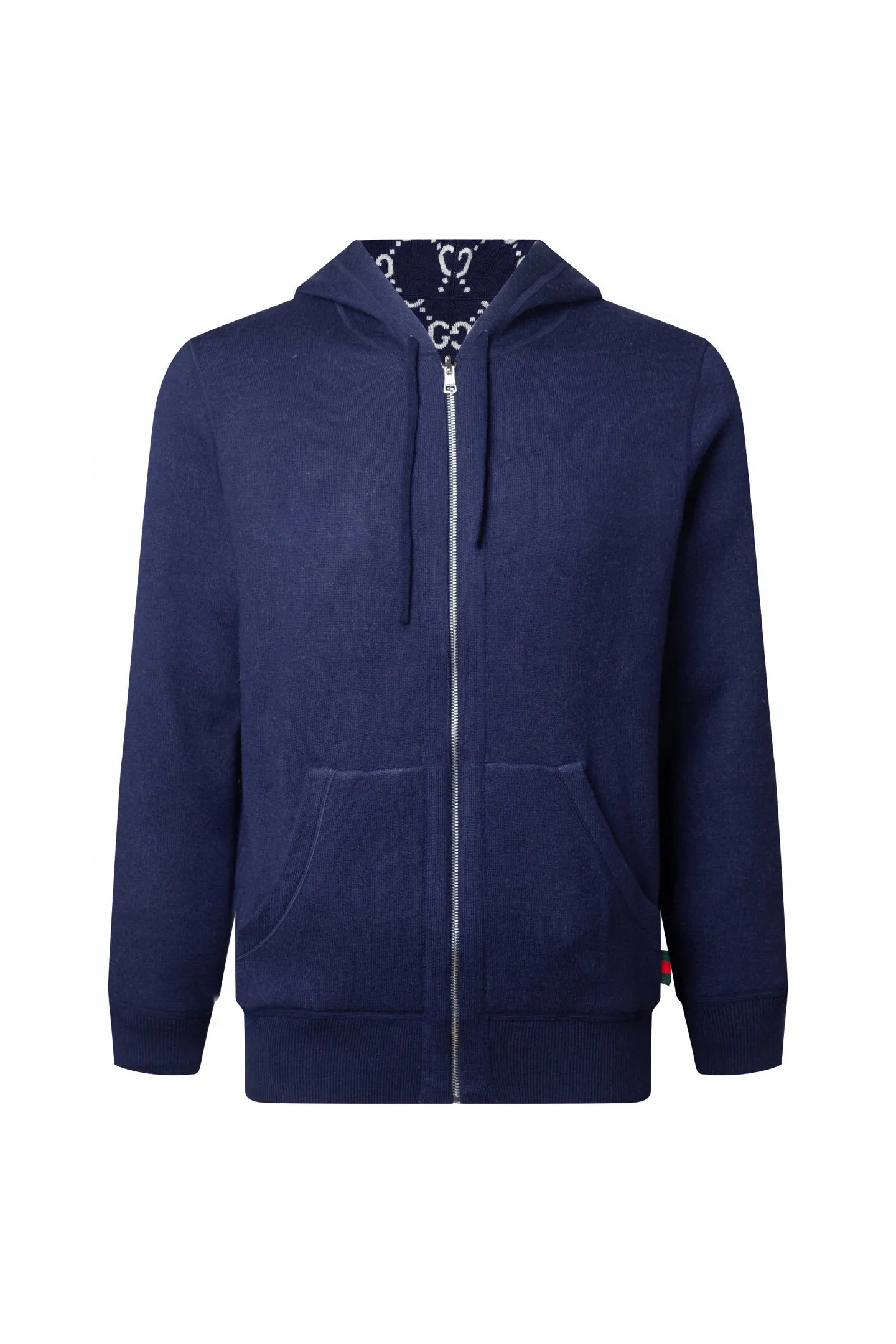 Reversible GG Jacquard Cashmere-Blend Hoodie D28516407 — view 2
