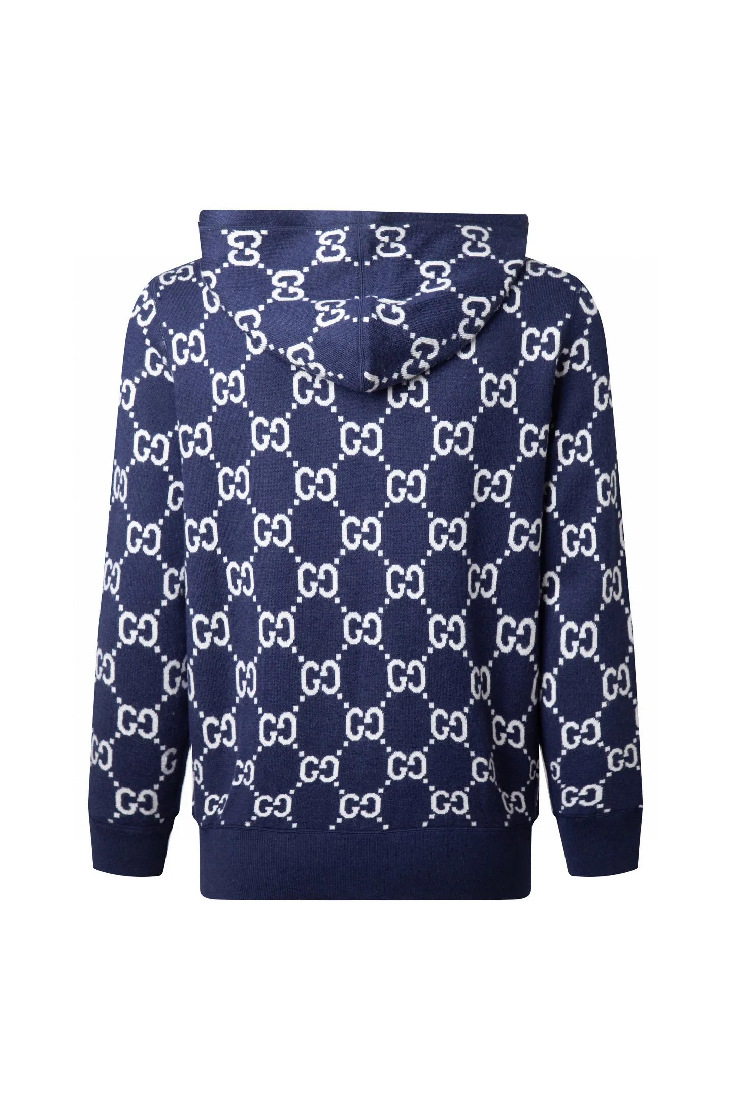 Reversible GG Jacquard Cashmere-Blend Hoodie D28516407 — view 3