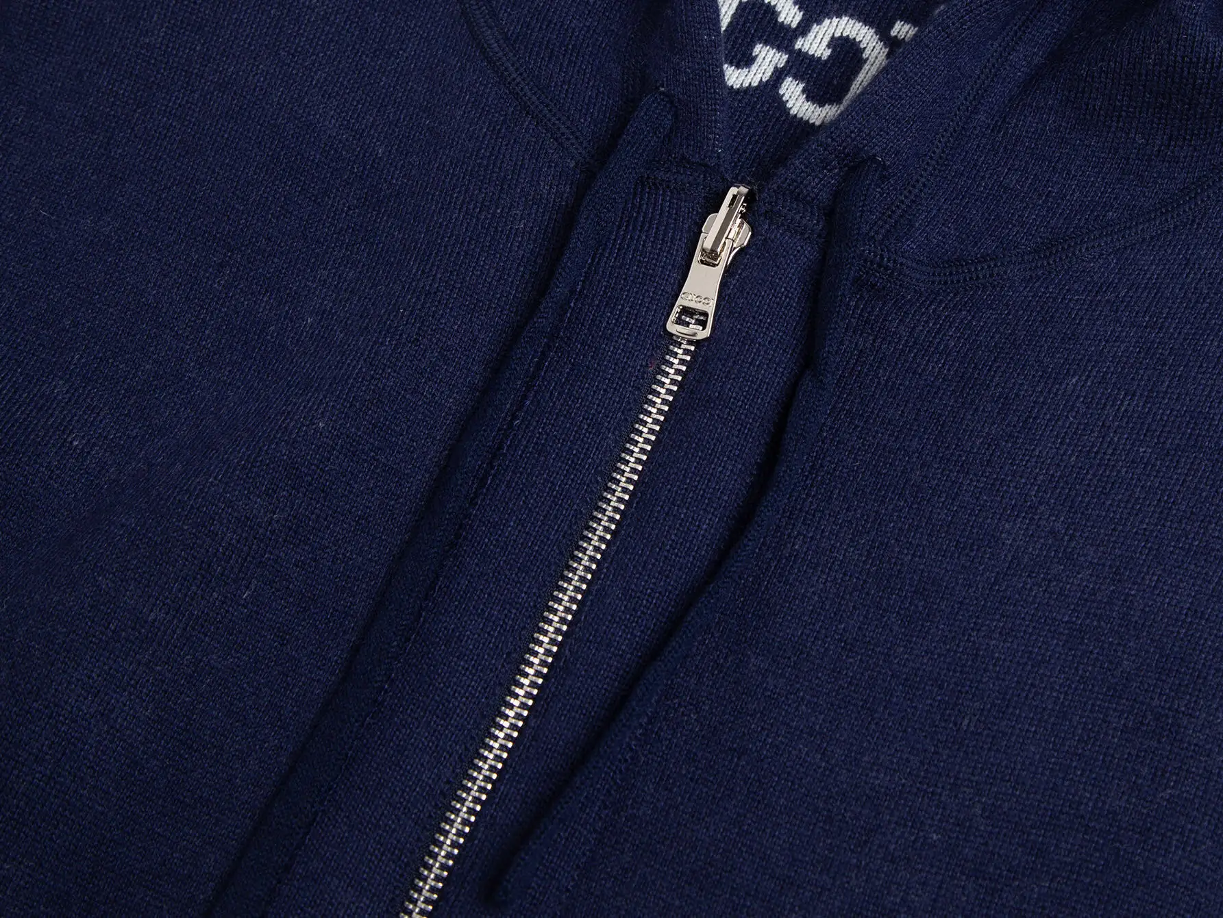 Reversible GG Jacquard Cashmere-Blend Hoodie D28516407 — view 4