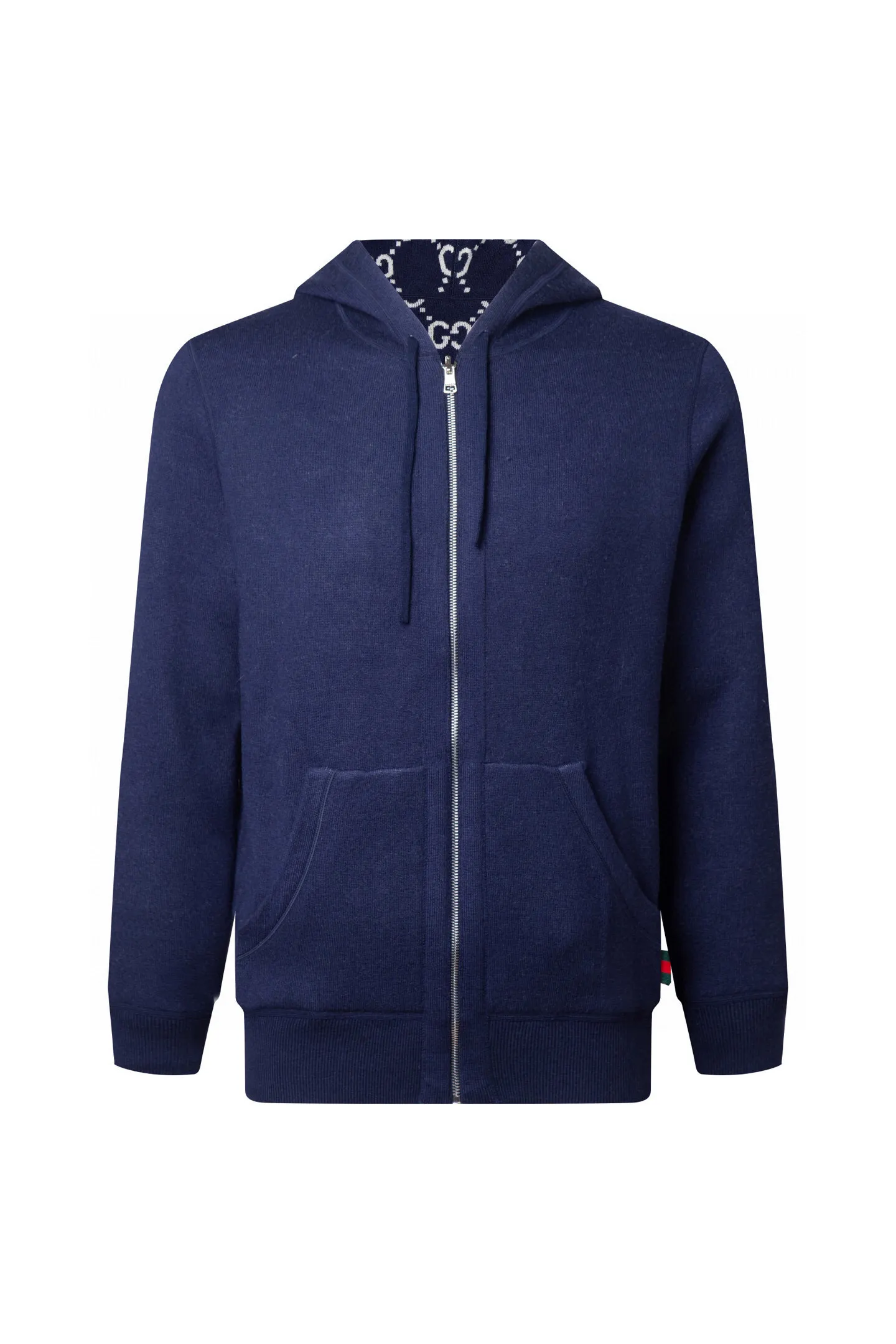 Reversible Monogram Cashmere-Blend Zip-Up Hoodie D28516406 — view 2