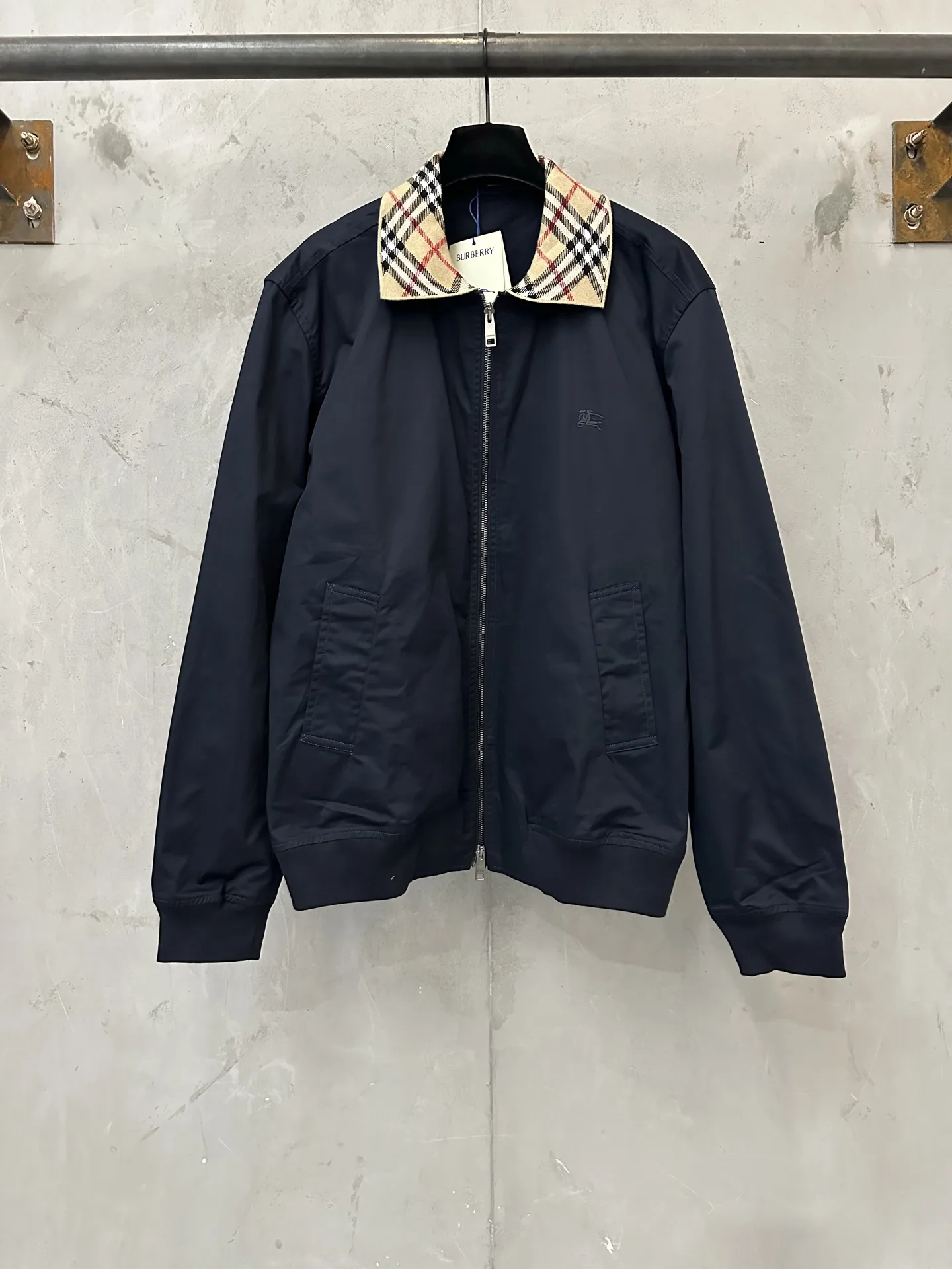 Glenfields Check-Collar Harrington Jacket D29025014