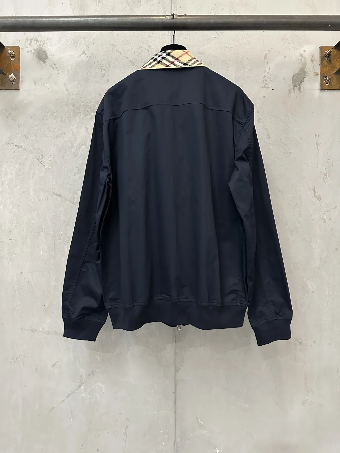 Glenfields Check-Collar Harrington Jacket D29025014 — view 2