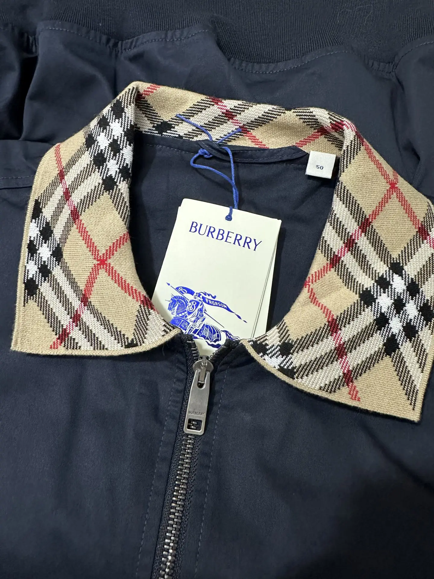 Glenfields Check-Collar Harrington Jacket D29025014 — view 6