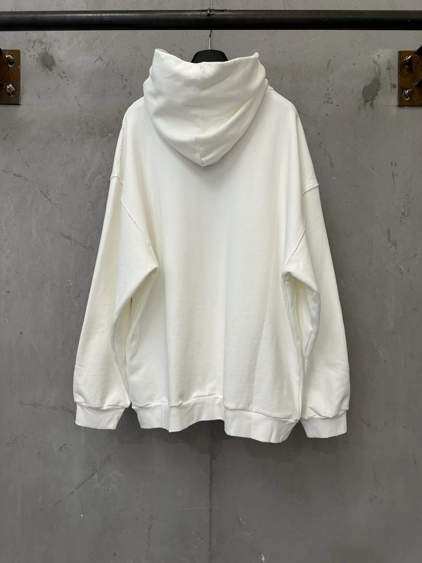 Logo Print Oversized Cotton Hoodie D29020180 — view 2
