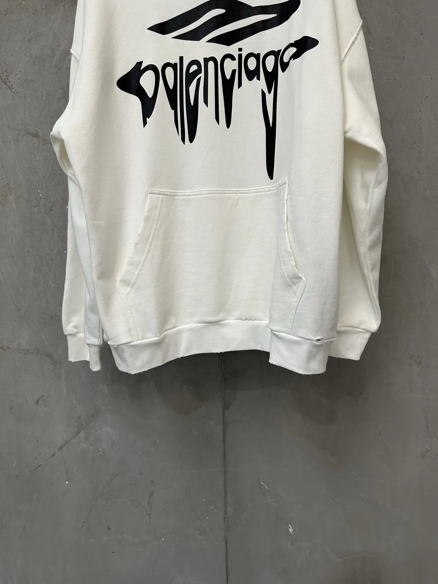 Logo Print Oversized Cotton Hoodie D29020180 — view 4