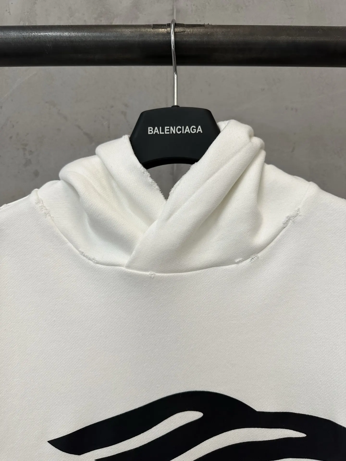 Logo Print Oversized Cotton Hoodie D29020180 — view 5