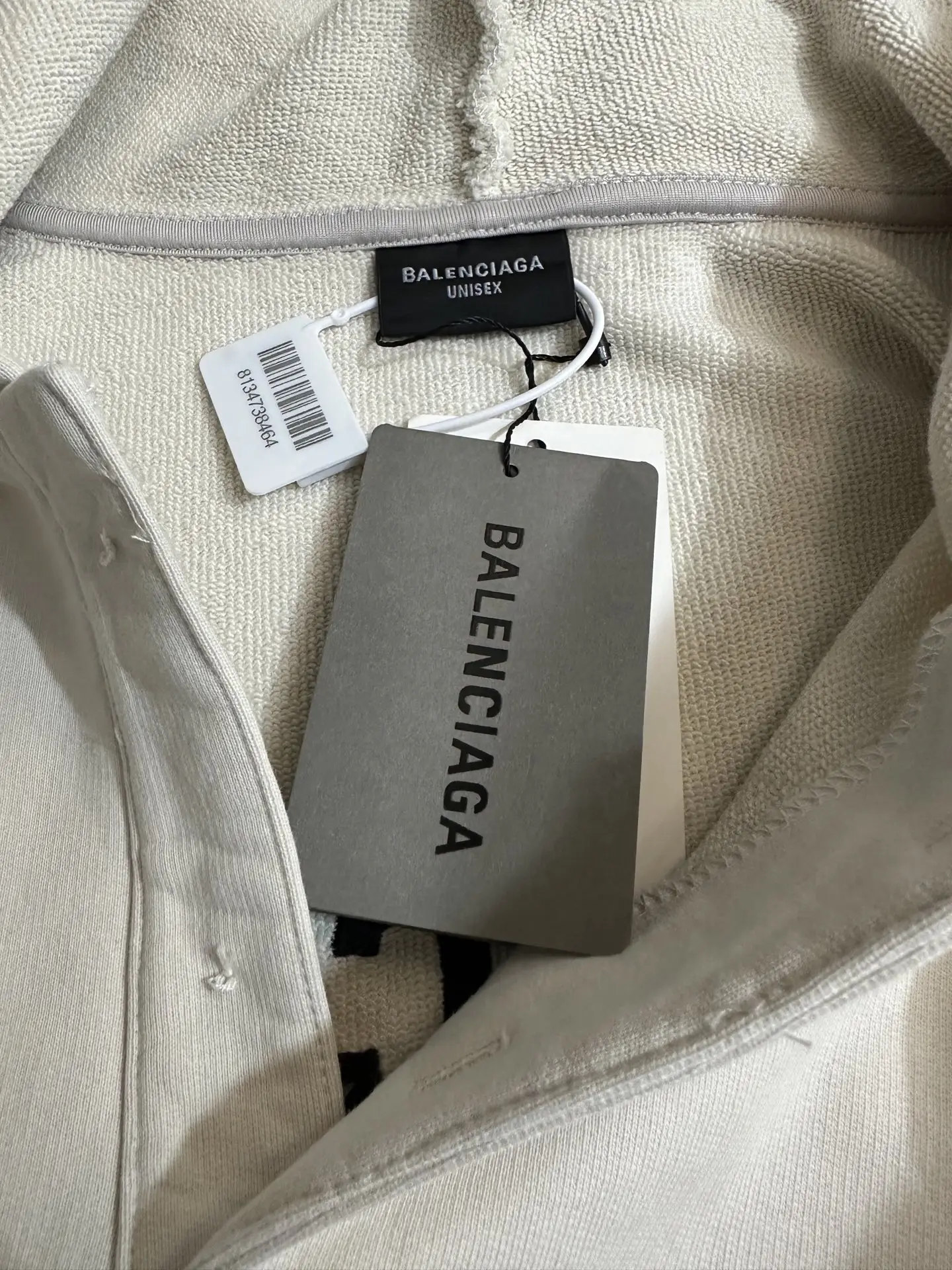 Logo Embroidered Open-Neck Hoodie D29020239 — view 7