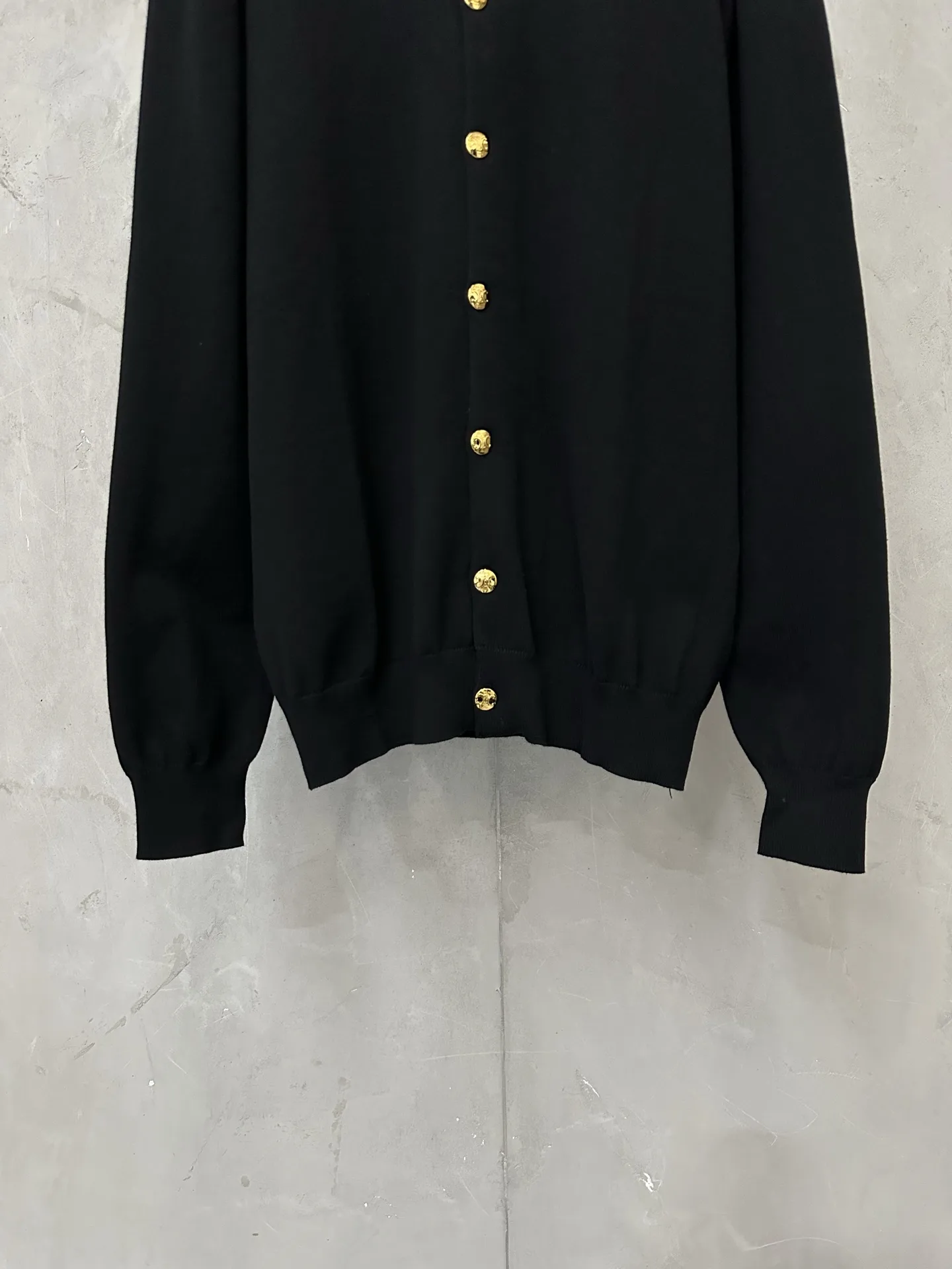 Logo-Embroidered Wool-Blend Knit Cardigan D29023575 — view 4
