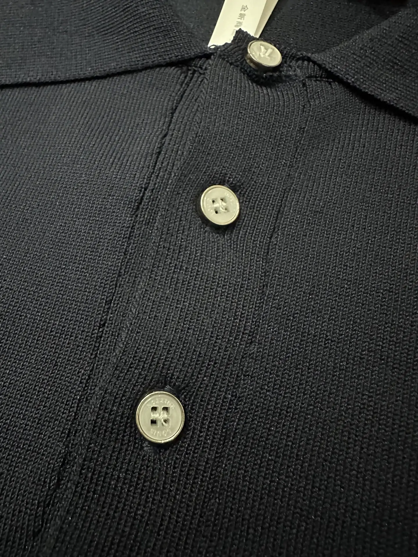 Silk and Wool Blend Long-Sleeve Polo Shirt D29020203 — view 7