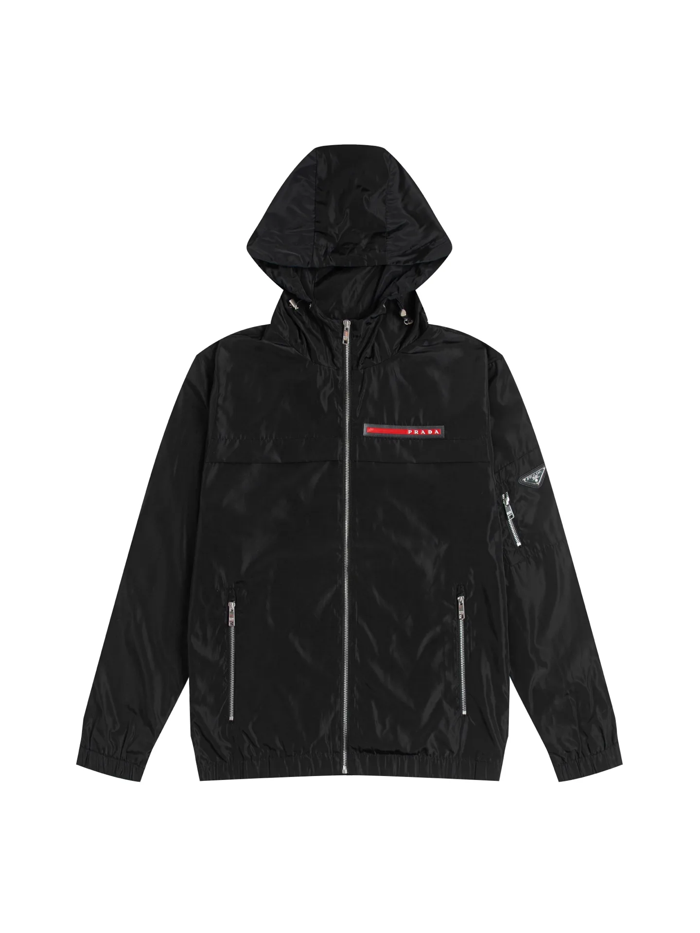 Logo-Patch Hooded Windbreaker Jacket D29016494