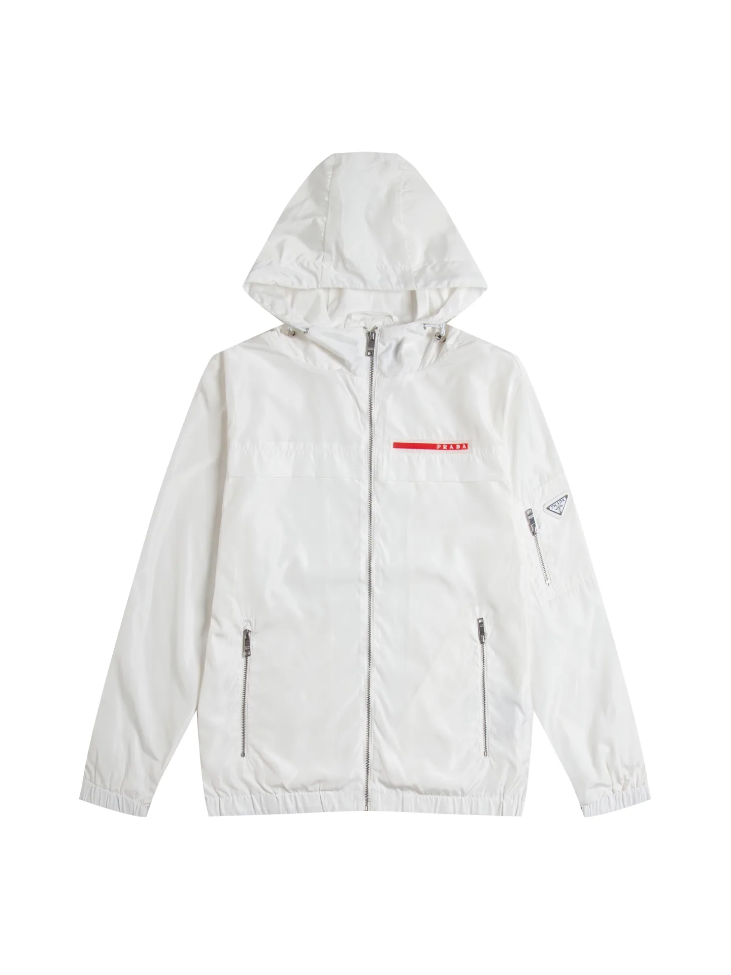 Logo-Patch Hooded Windbreaker Jacket D29016493