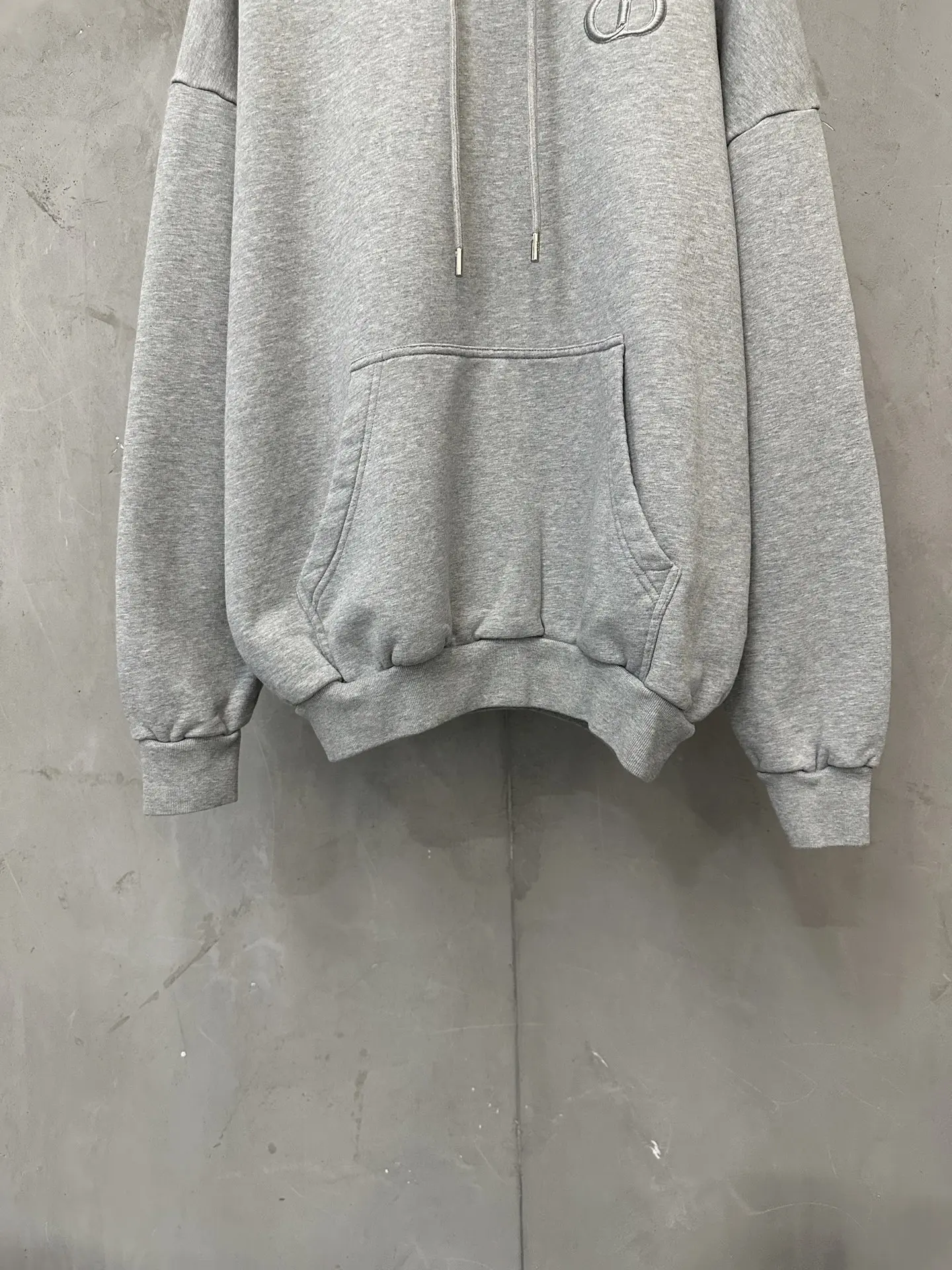 CD Icon Embroidered Cotton-Jersey Hoodie D29020133 — view 4