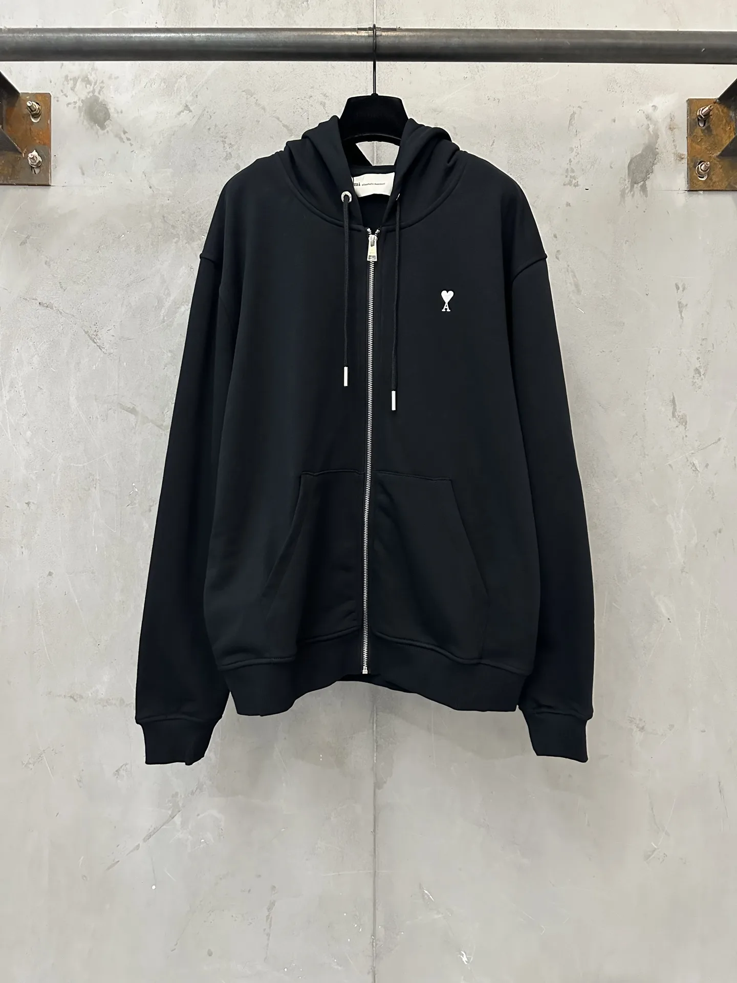 Ami de Coeur Embroidered Zip-Up Hoodie D29525032