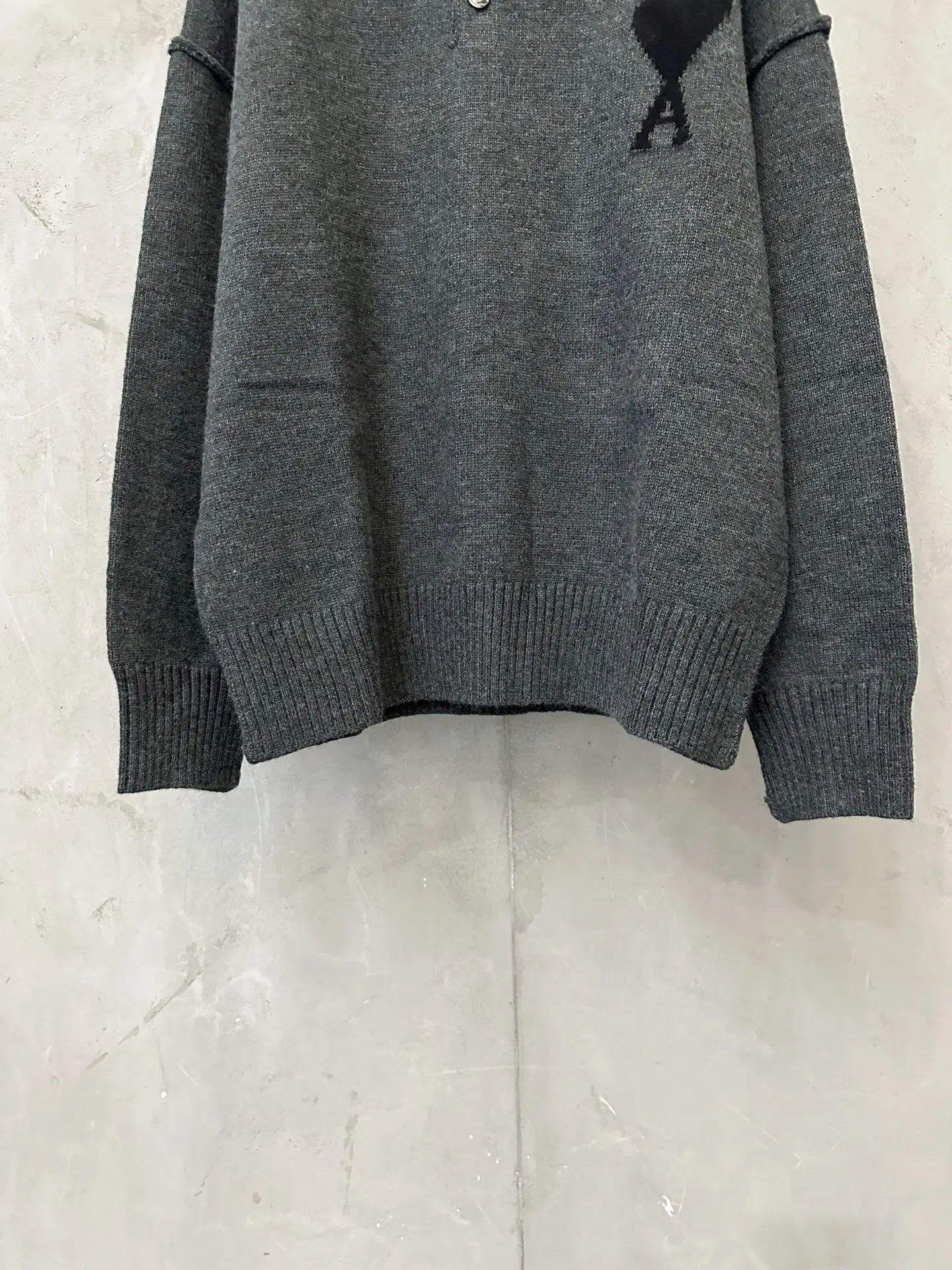 Ami de Coeur Alpaca-Blend Knit Polo Sweater D30024396 — view 4