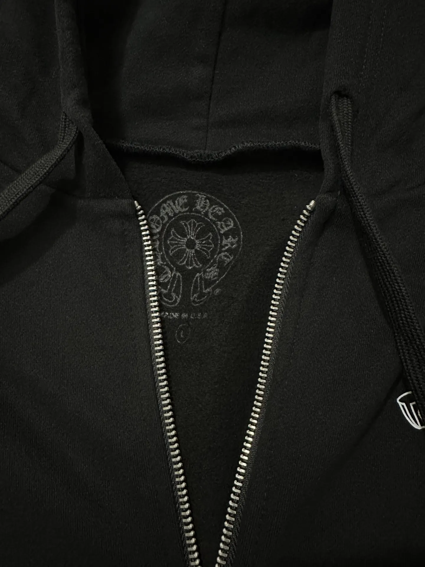 Logo-Print Zip-Up Cotton Hoodie D30024435 — view 7
