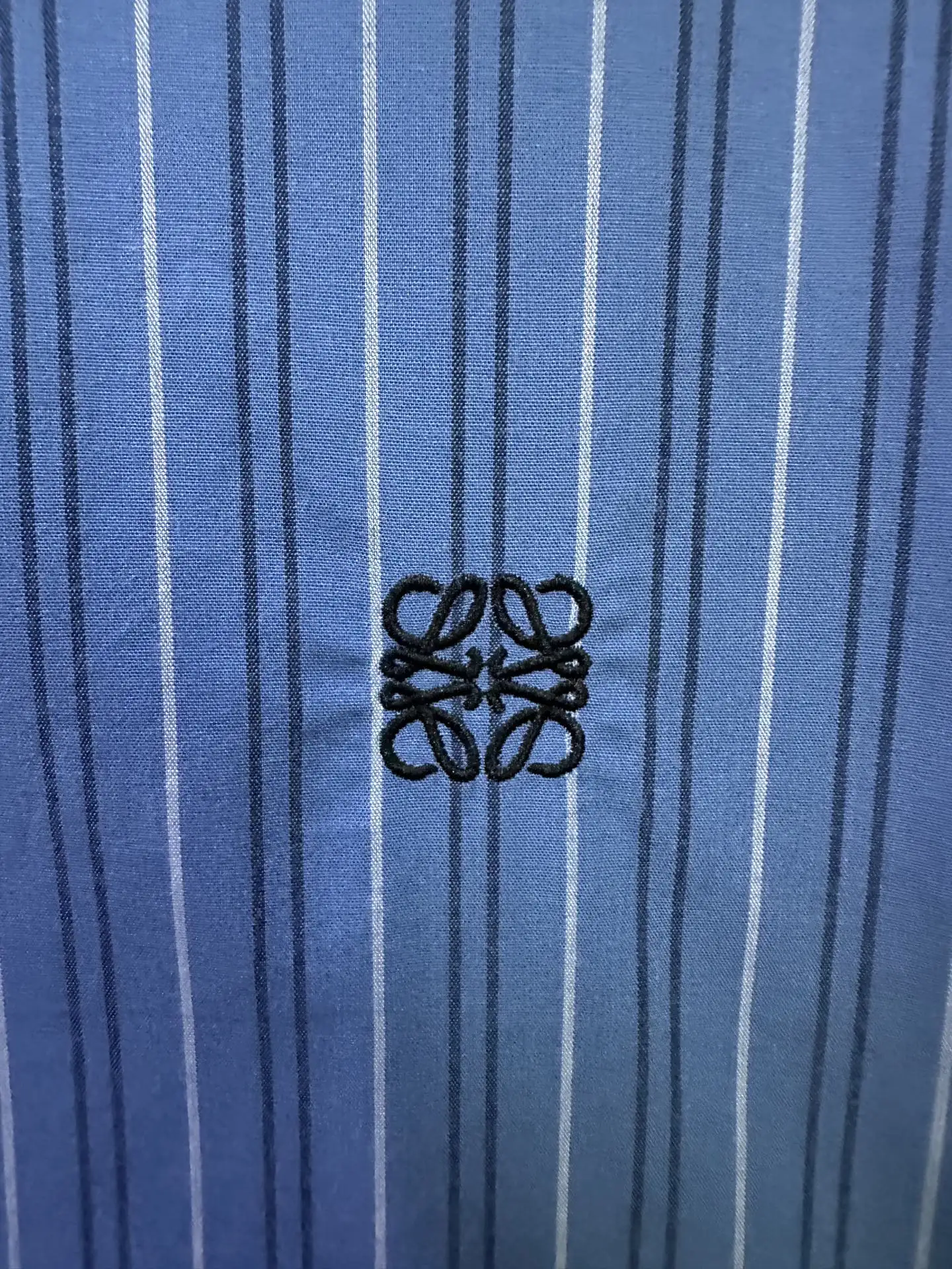 Contrast Collar Striped Cotton Shirt D30015711 — view 8
