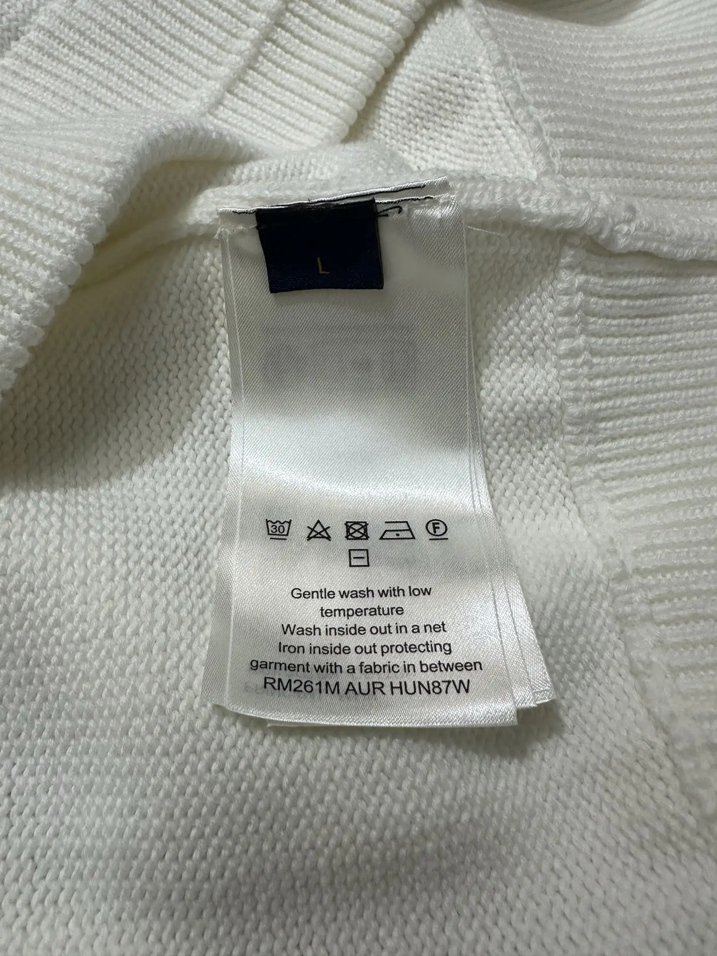 Logo-Embroidered Cotton Knit Hoodie D30025031 — view 11