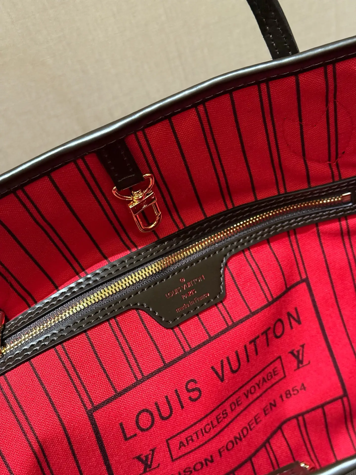Neverfull Damier Ebene Tote Bag D30018265 — view 5