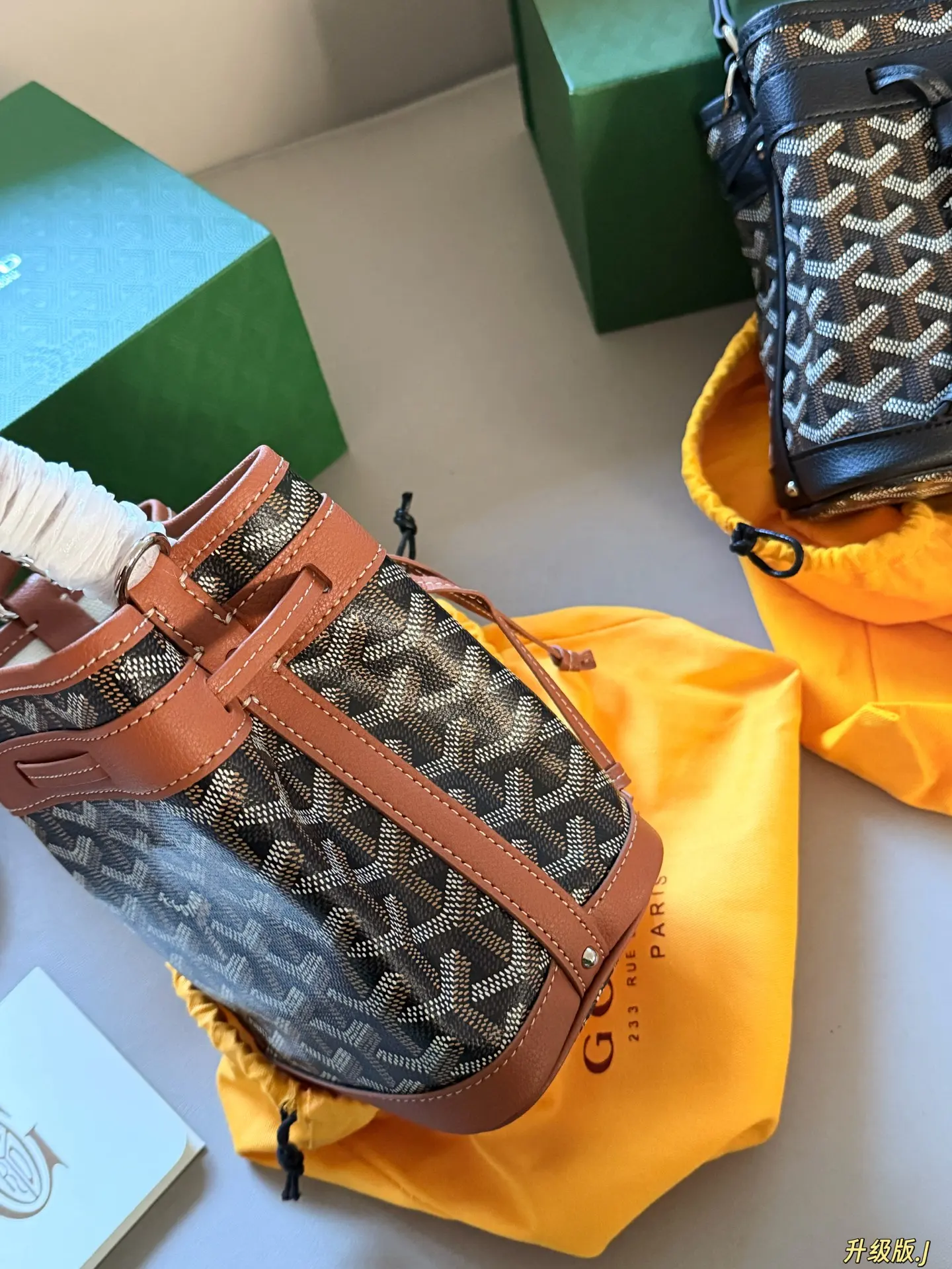 Goyard Petit Flot Monogram Bucket Bag D30018203 — view 3