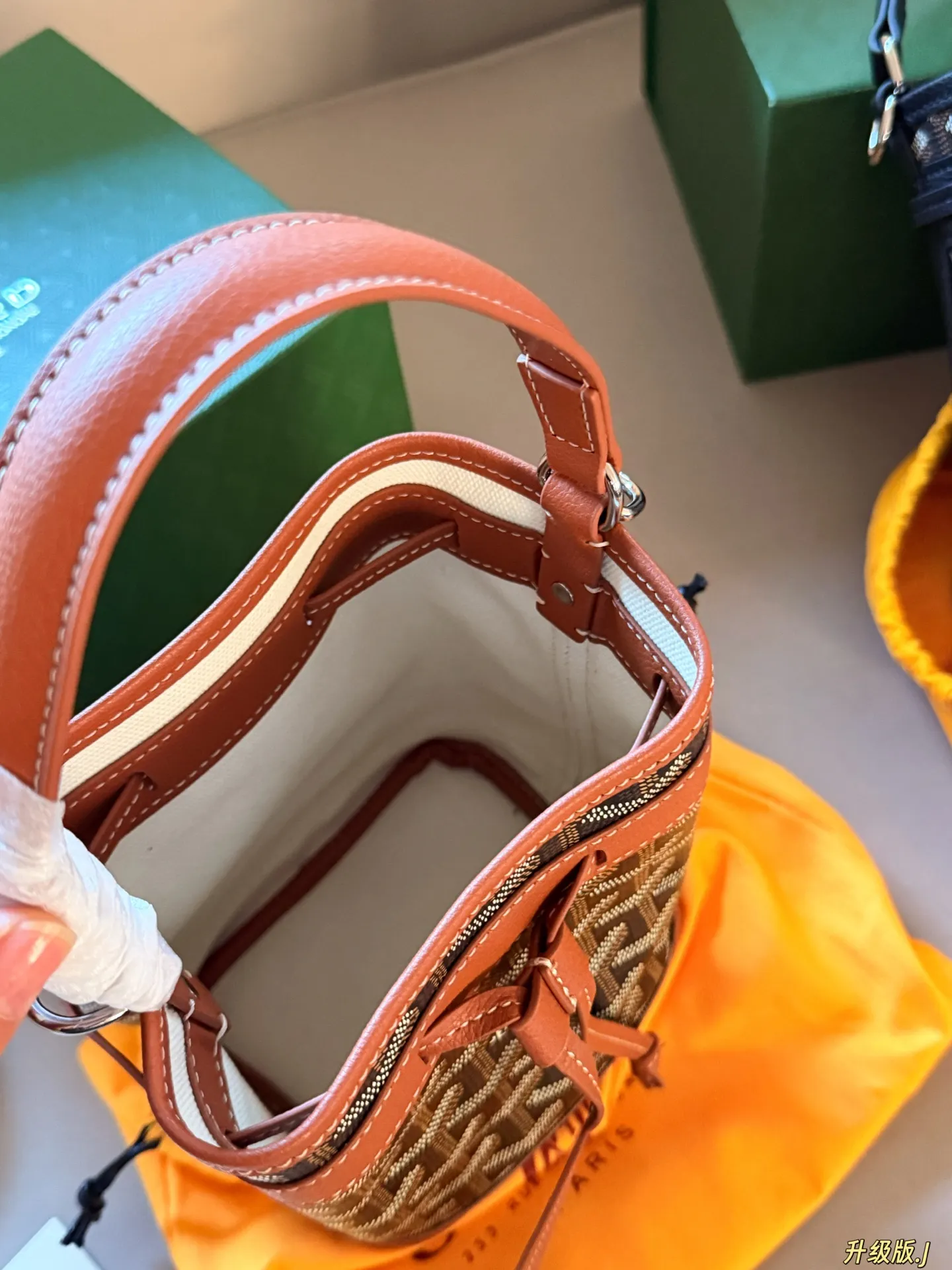 Goyard Petit Flot Monogram Bucket Bag D30018203 — view 5