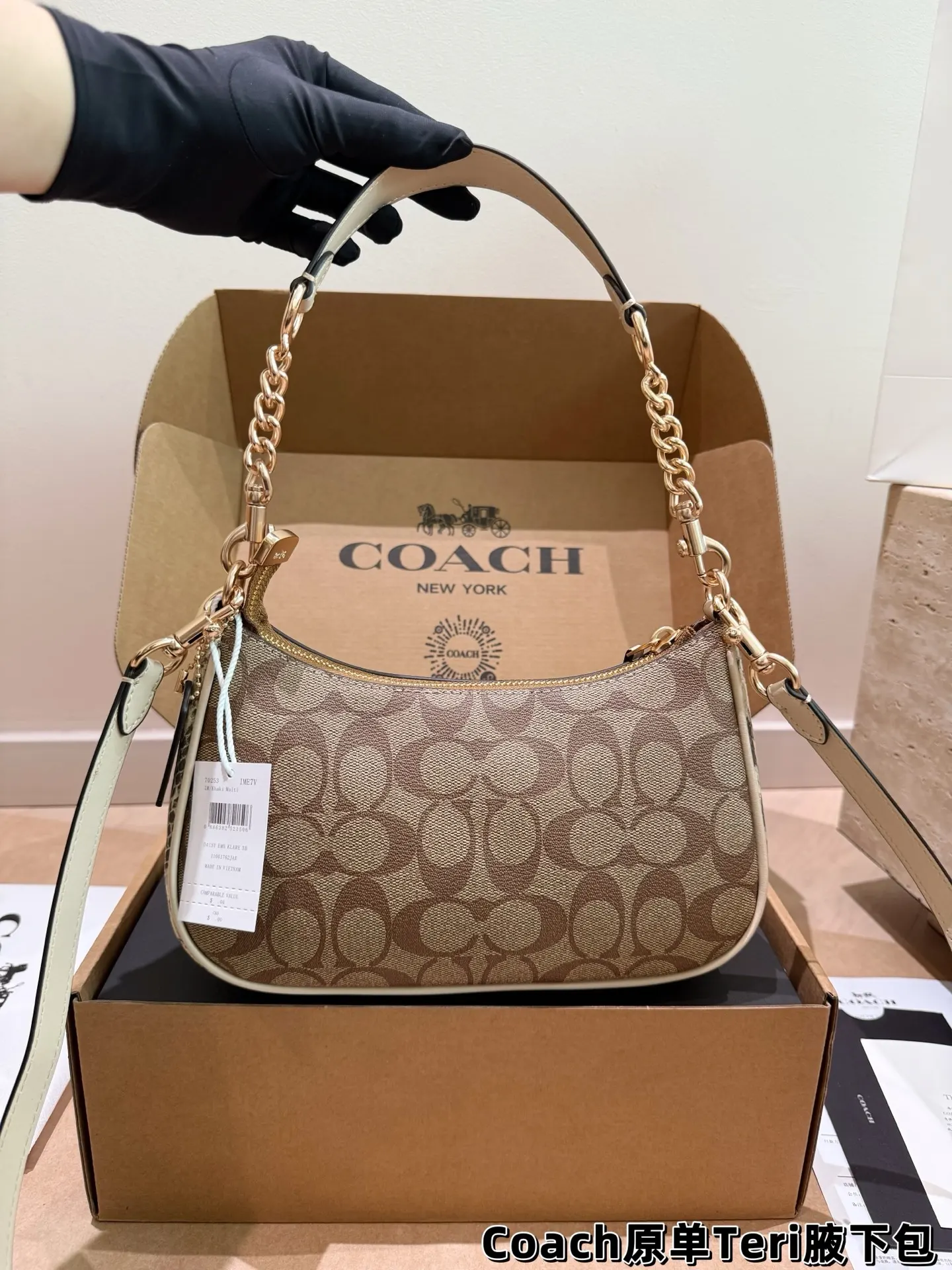 Coach Teri Monogram Shoulder Bag D30018175 — view 8