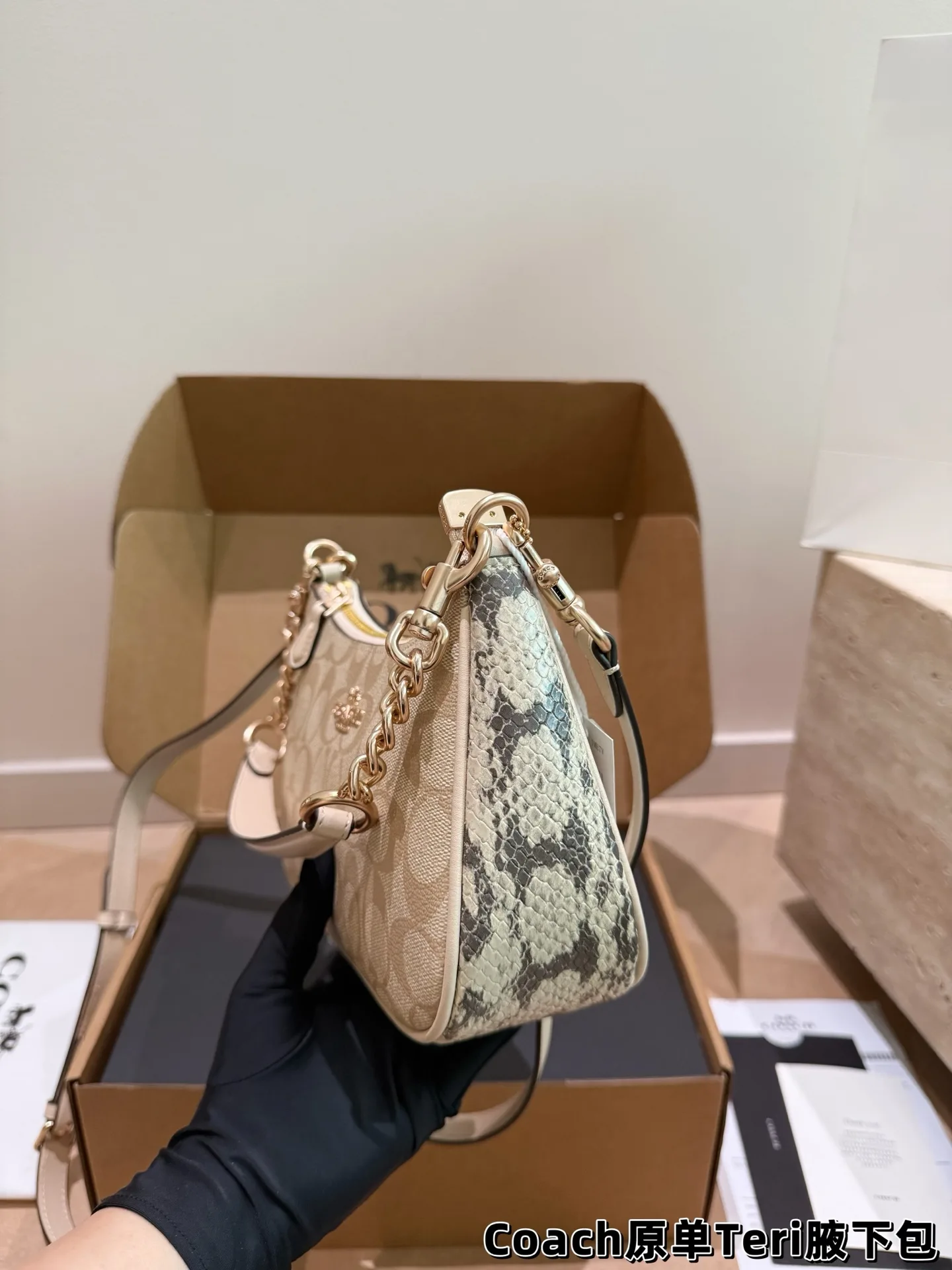Coach Teri Monogram Shoulder Bag D30018175 — view 12