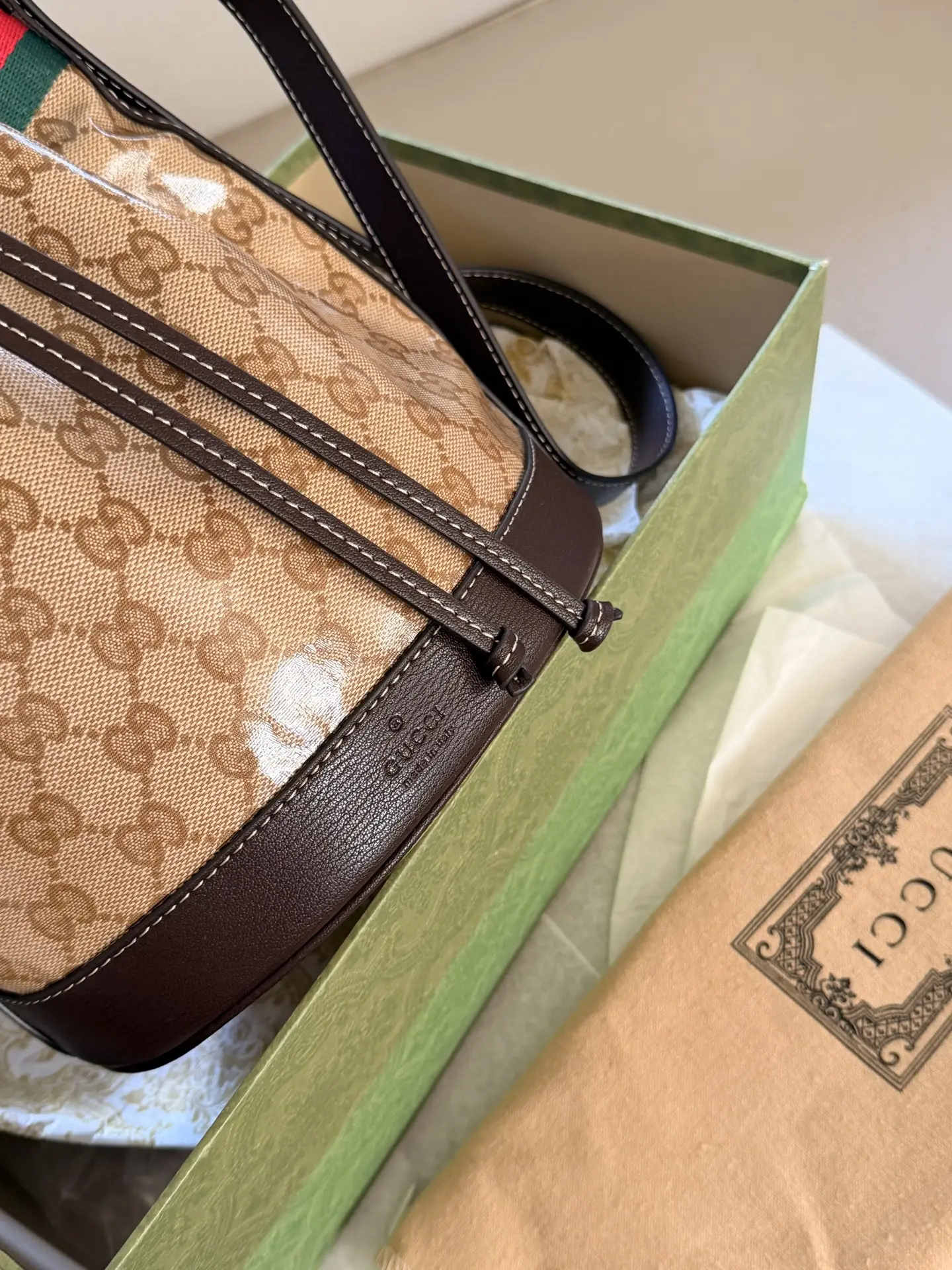 GG Monogram Coated Canvas Bucket Bag D31017931 — view 5
