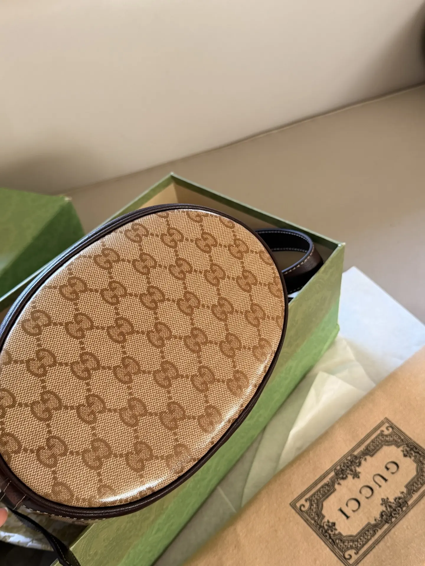 GG Monogram Coated Canvas Bucket Bag D31017931 — view 6