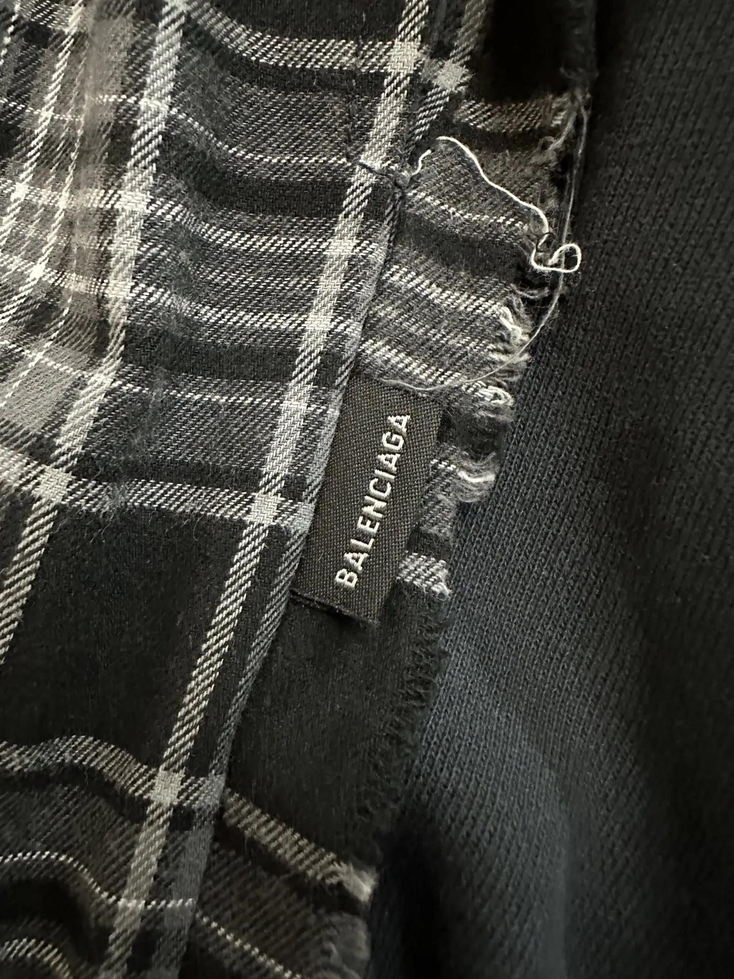 Plaid Paneled Wide-Leg Trousers D31012332 — view 8