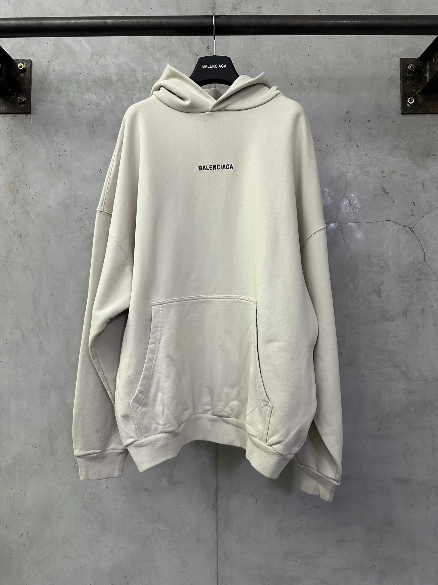 Logo Embroidery Oversized Cotton Hoodie D31020149